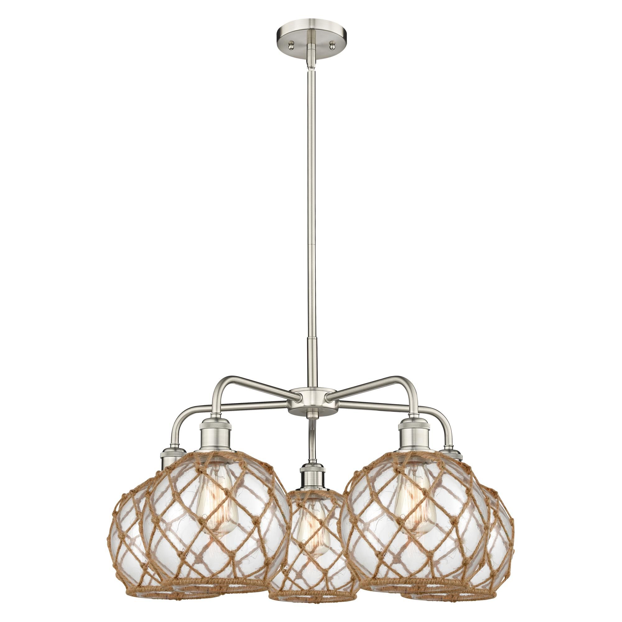 Bruno Marashlian Farmhouse Rope 27 Inch Chandelier by Innovations Lighting