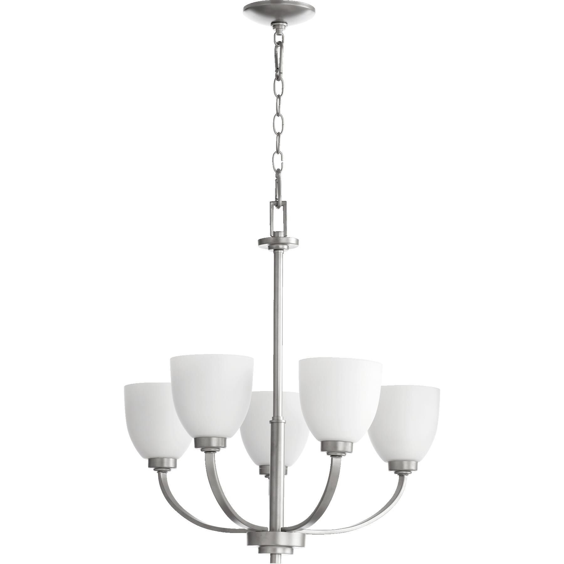 Shown in Classic Nickel finish and Satin opal glass