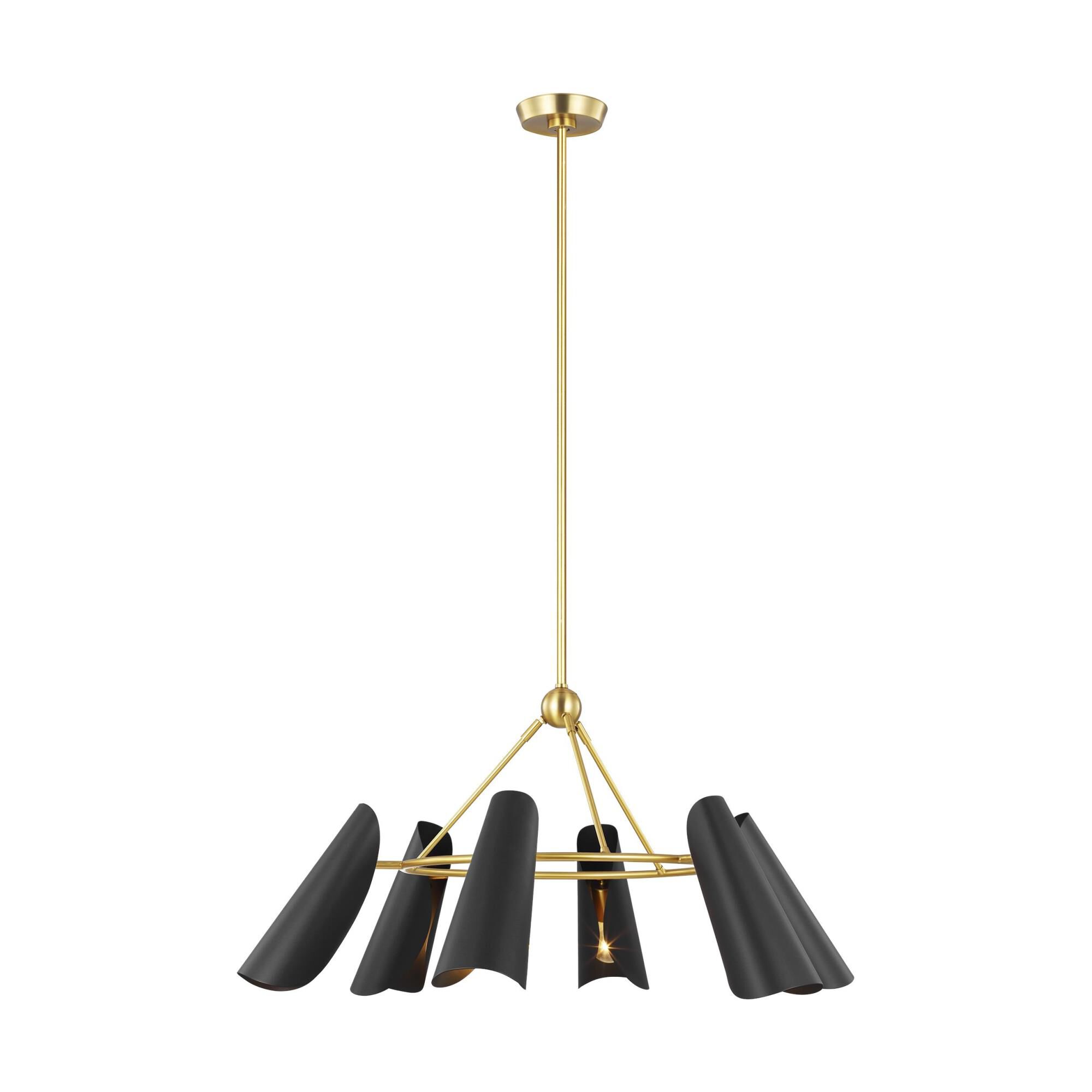 AERIN Tresa 36 Inch 6 Light Chandelier by Visual Comfort Studio Collection