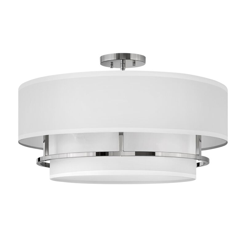 Graham 23 Inch 4 Light Semi Flush Mount by Hinkley