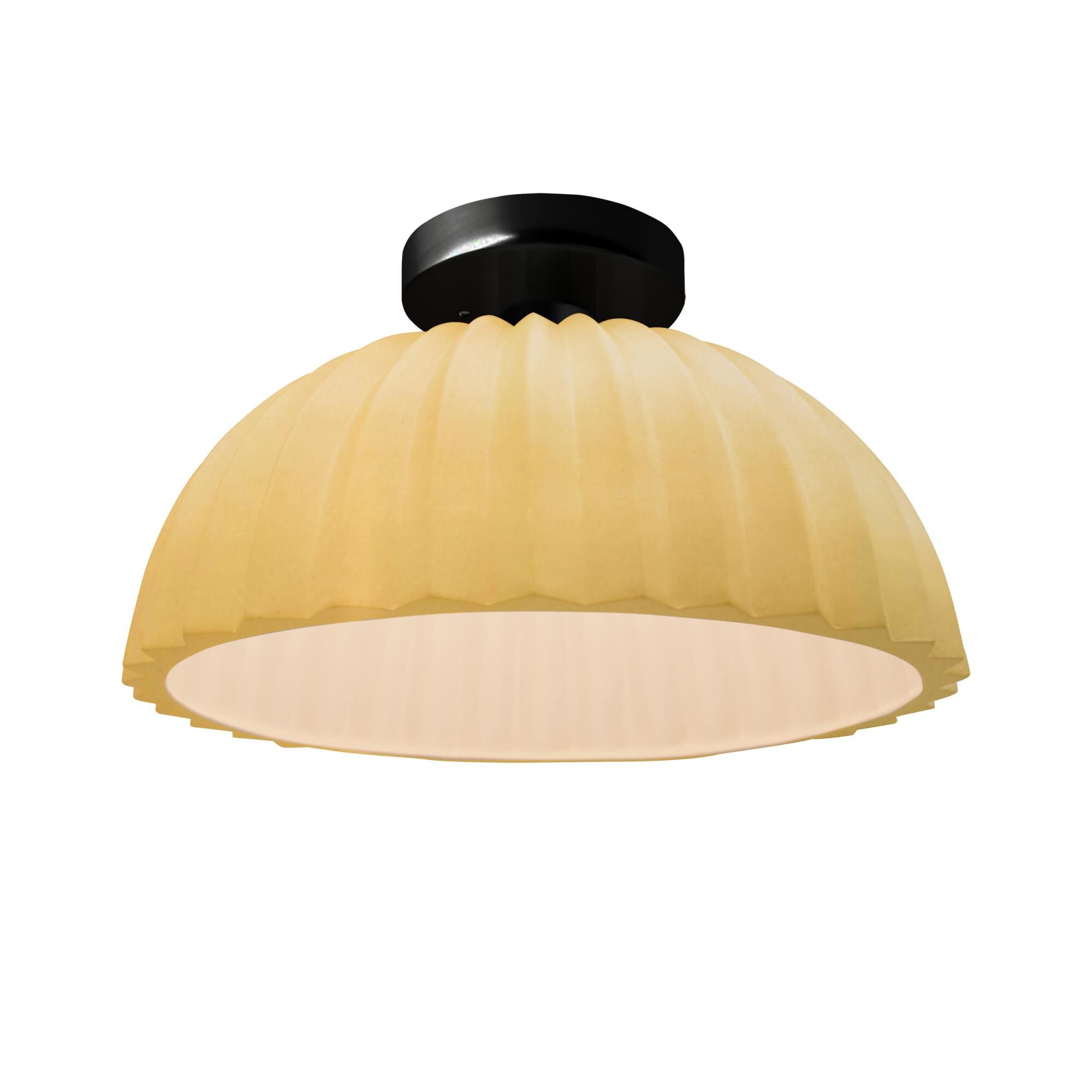 Shown in Matte Black finish and Muted Yellow shade