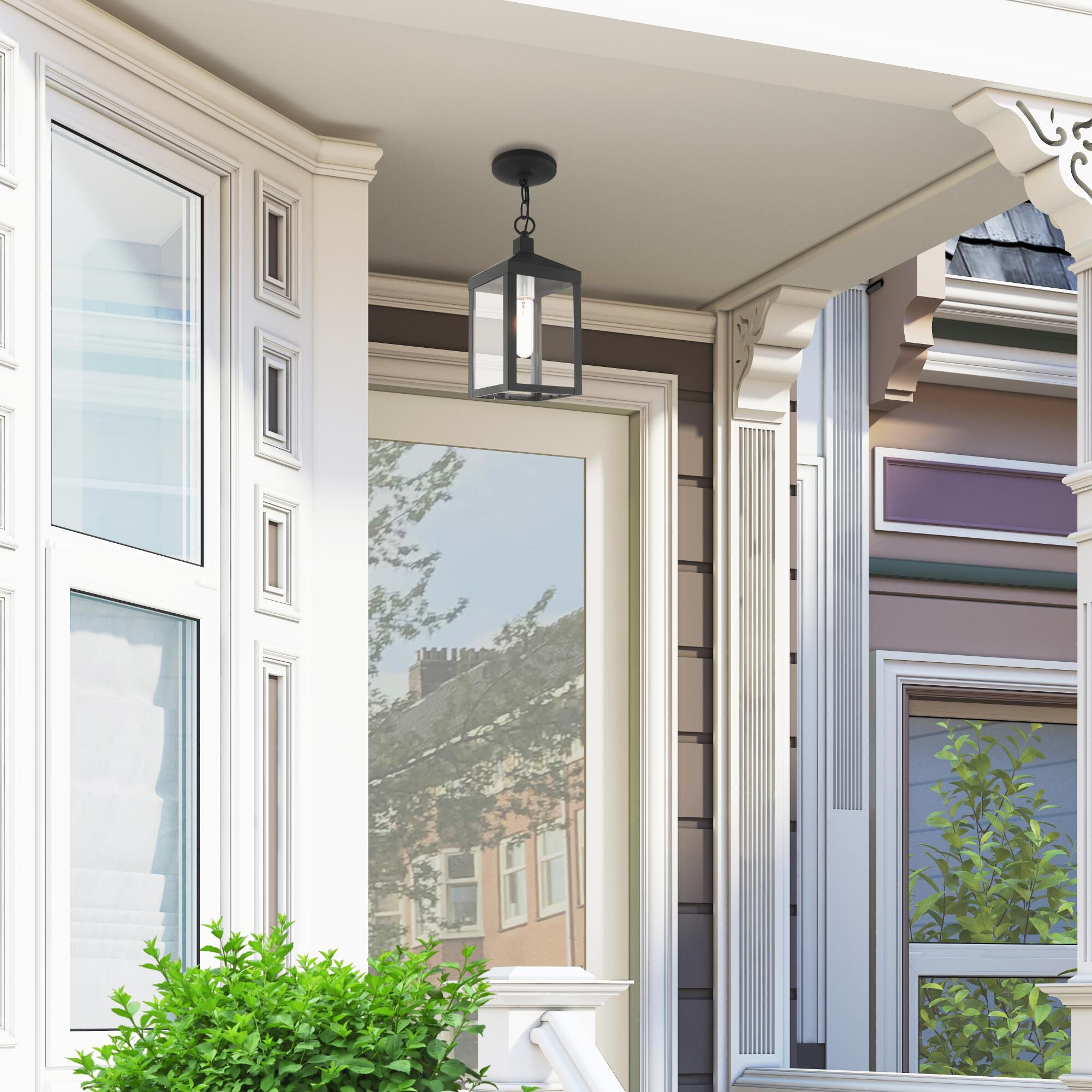 Livex Lighting Nyack 14 Inch Tall Outdoor Hanging Lantern