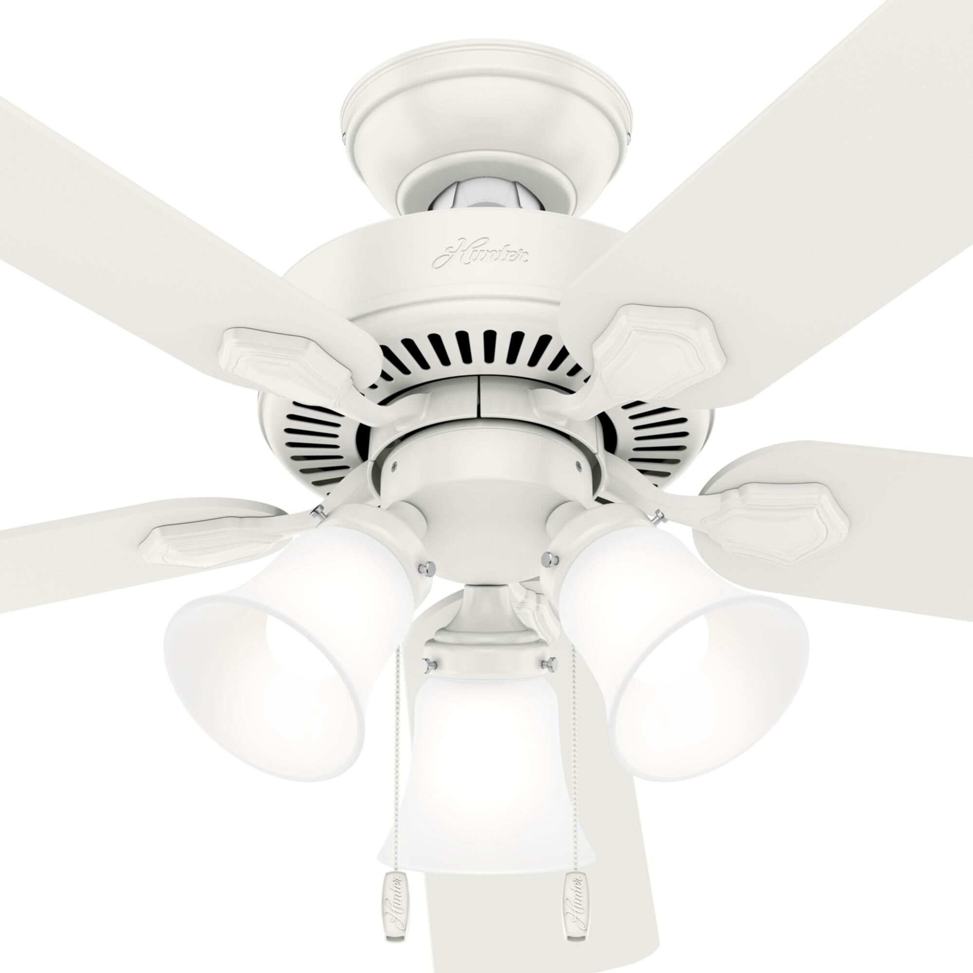 Swanson 52 Inch Ceiling Fan with Light Kit by Hunter Fan