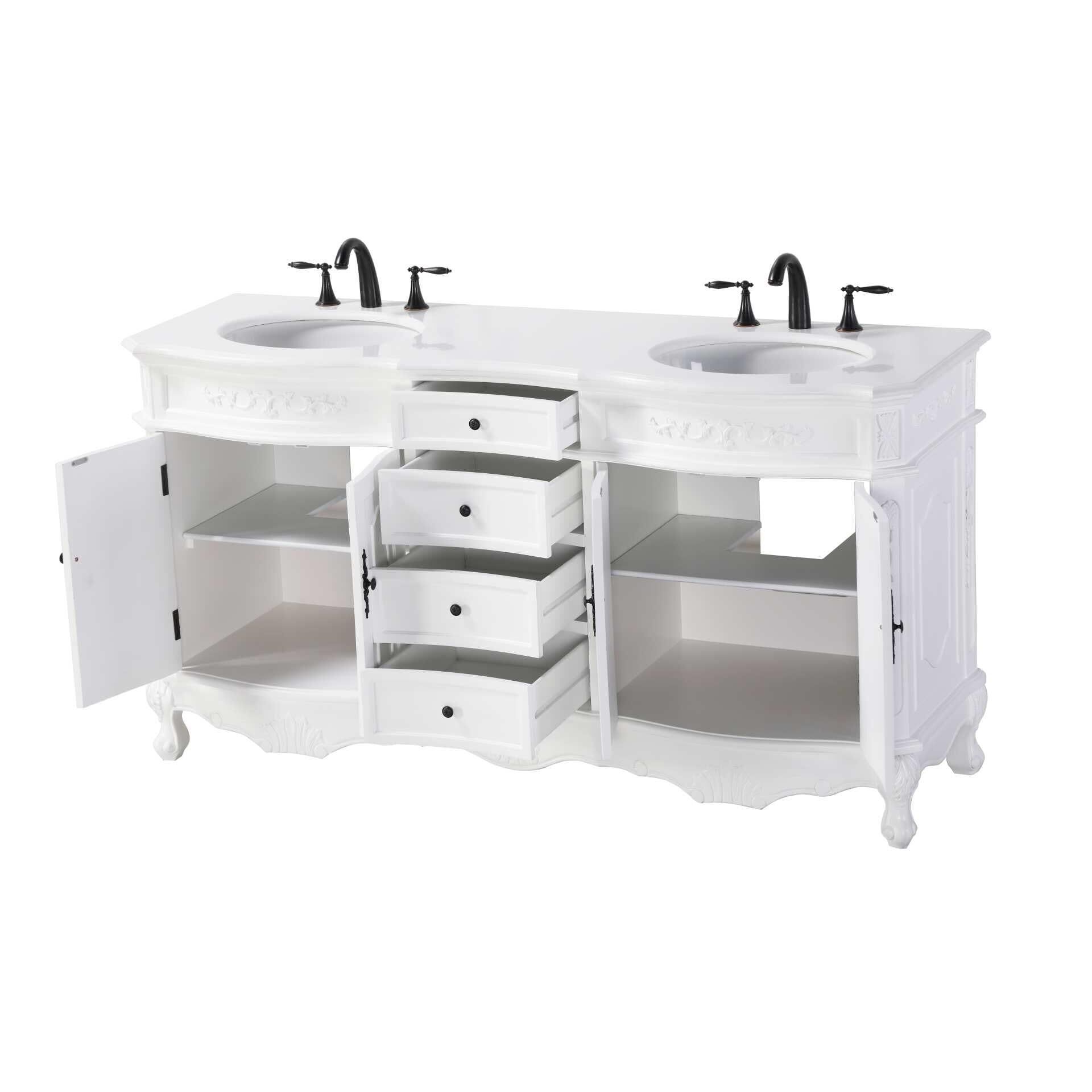 Shown in Antique White finish