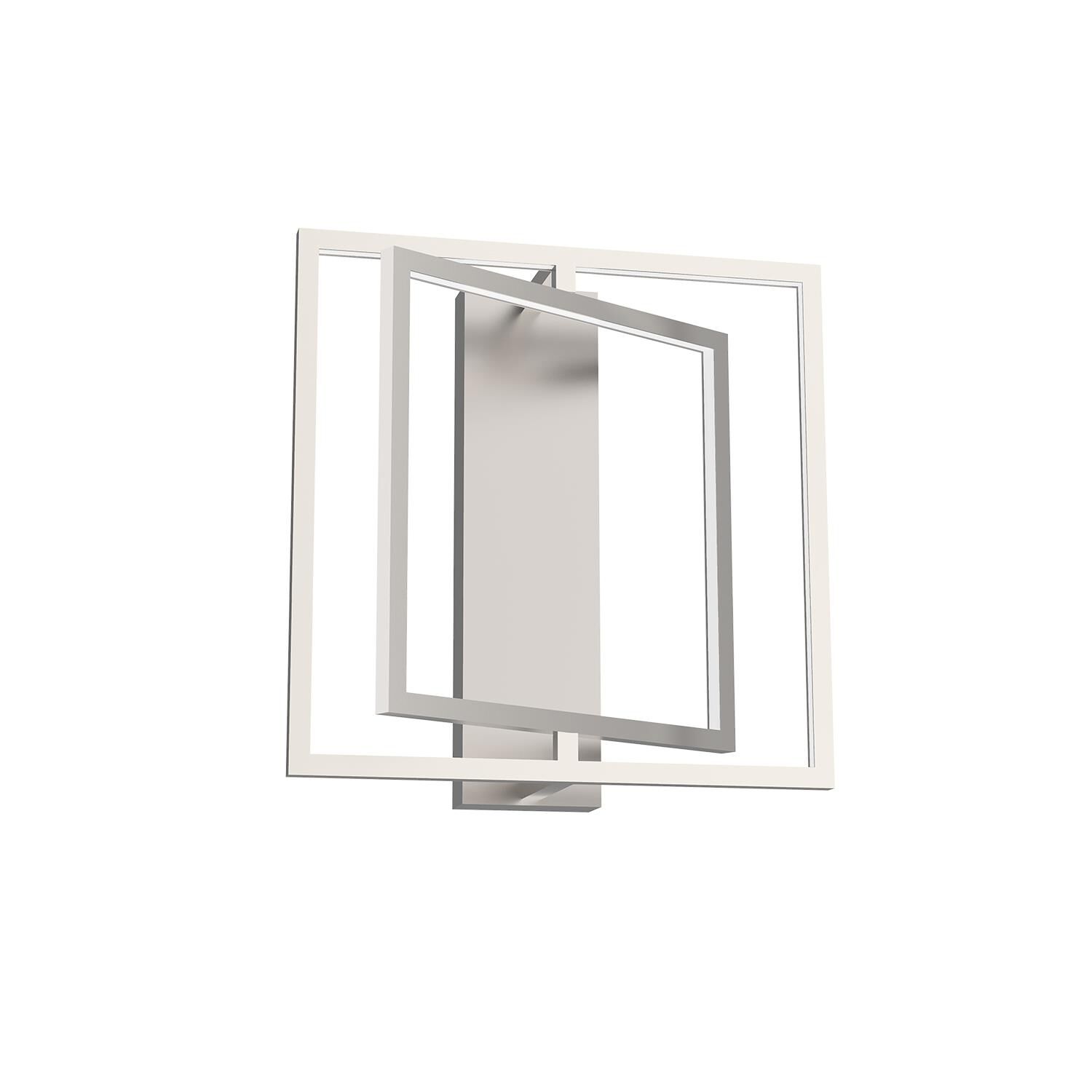 Shown in Brushed Nickel finish and Frosted Acrylic glass