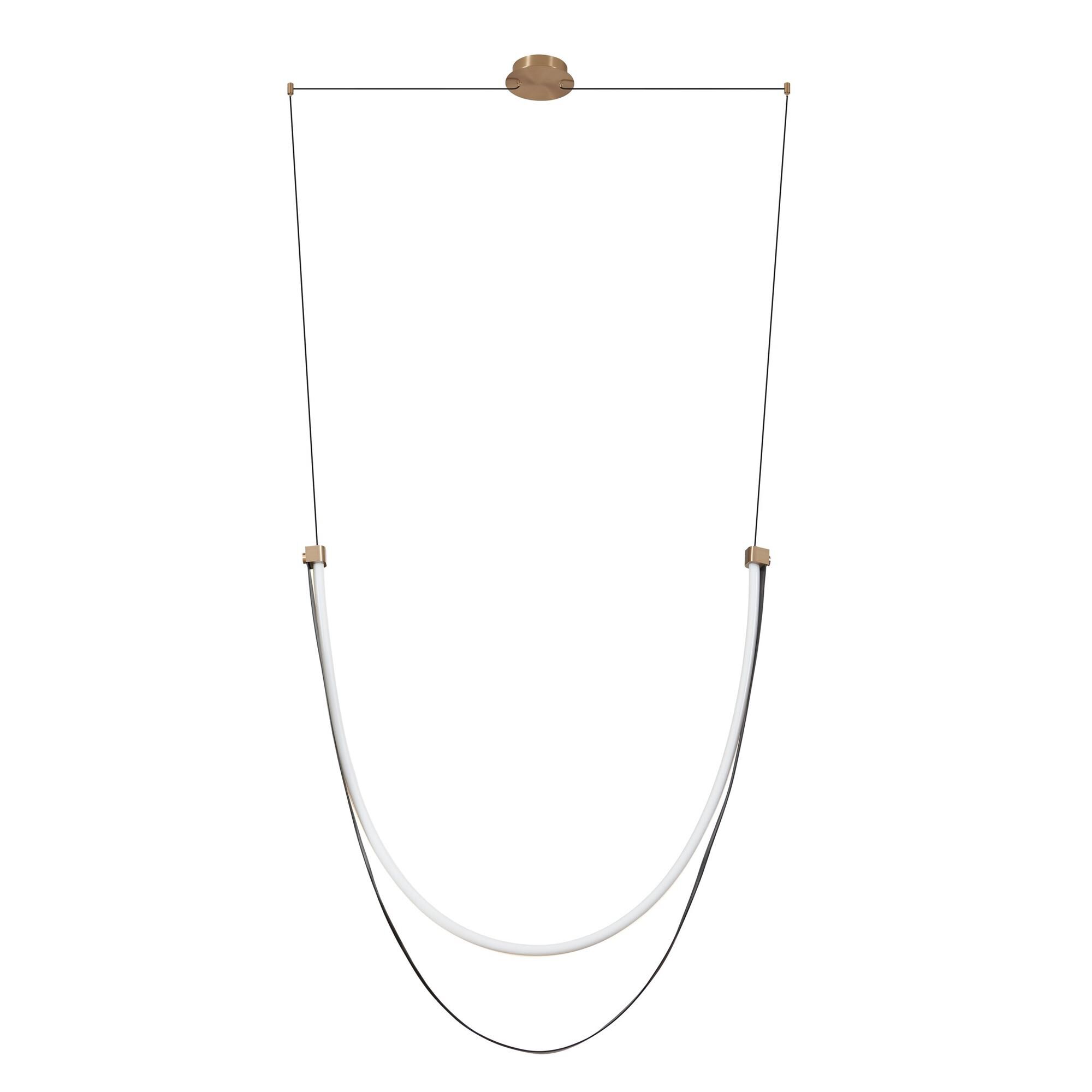 Shown in Champagne Gold finish and White shade