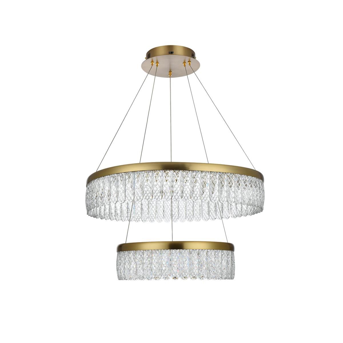 Rune 24 Inch Chandelier by Elegant Lighting