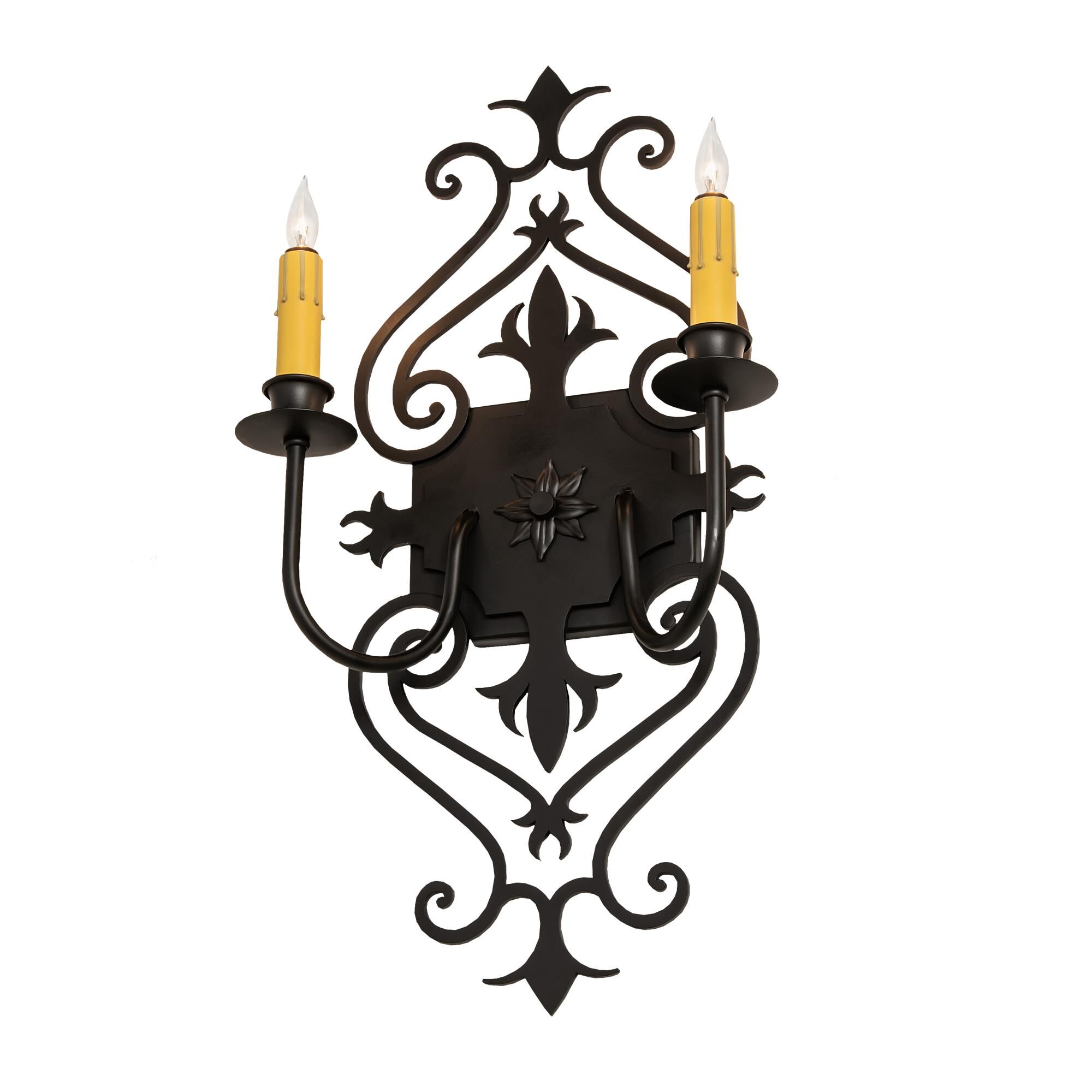 Louisa 21 Inch Tall 2 Light Outdoor Wall Light by Meyda Lighting