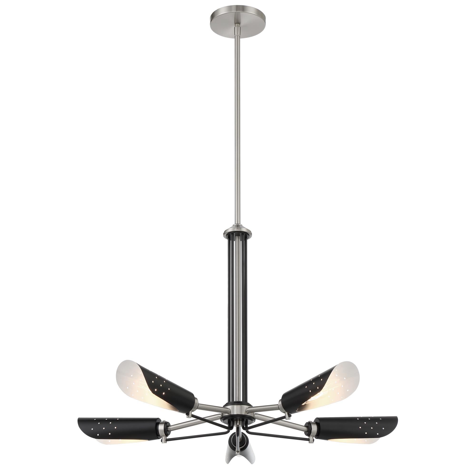 Turbine 28 Inch 5 Light Chandelier by Kovacs