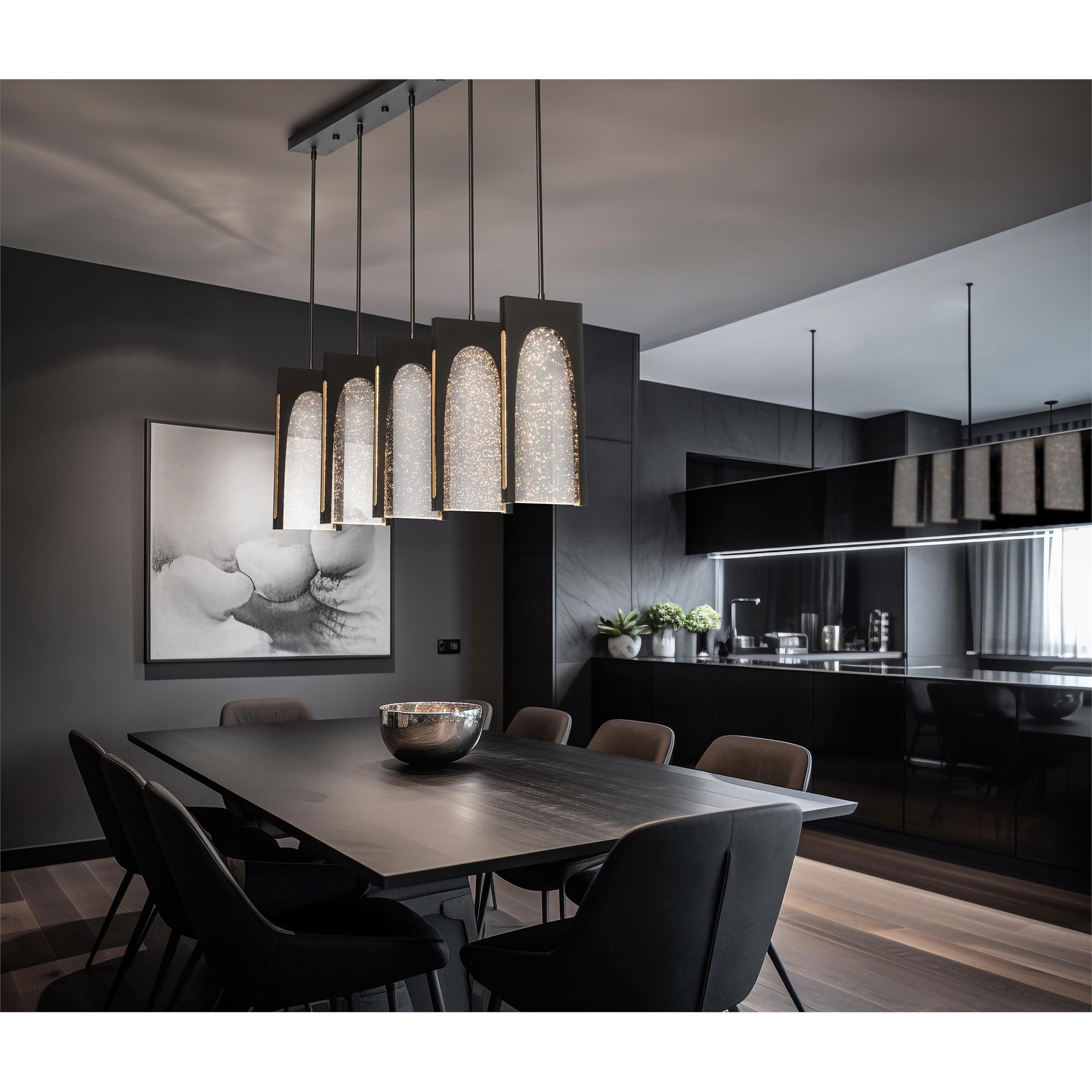 Cypress Medium Linear Chandelier,