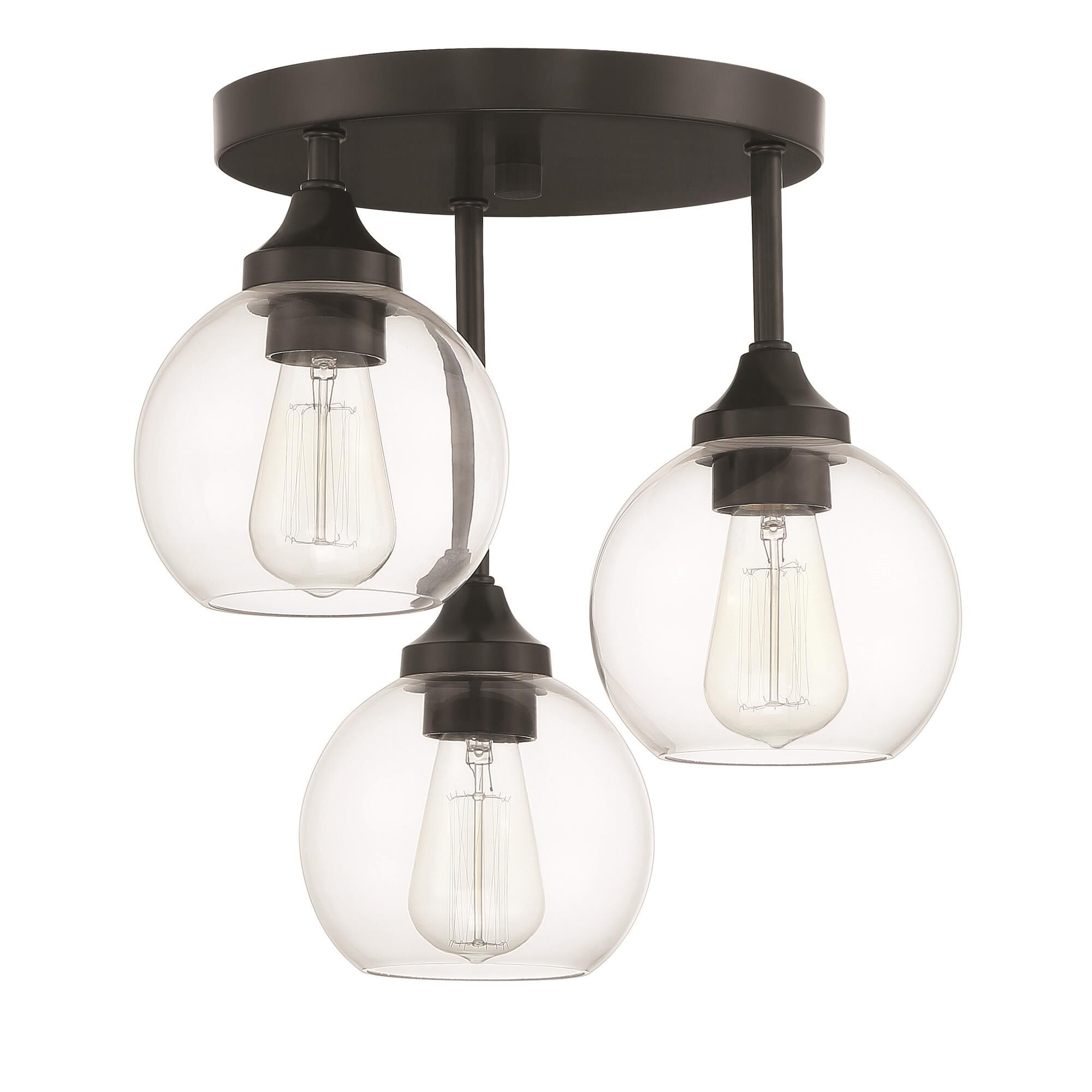 Glenda 14 Inch Semi Flush Mount,