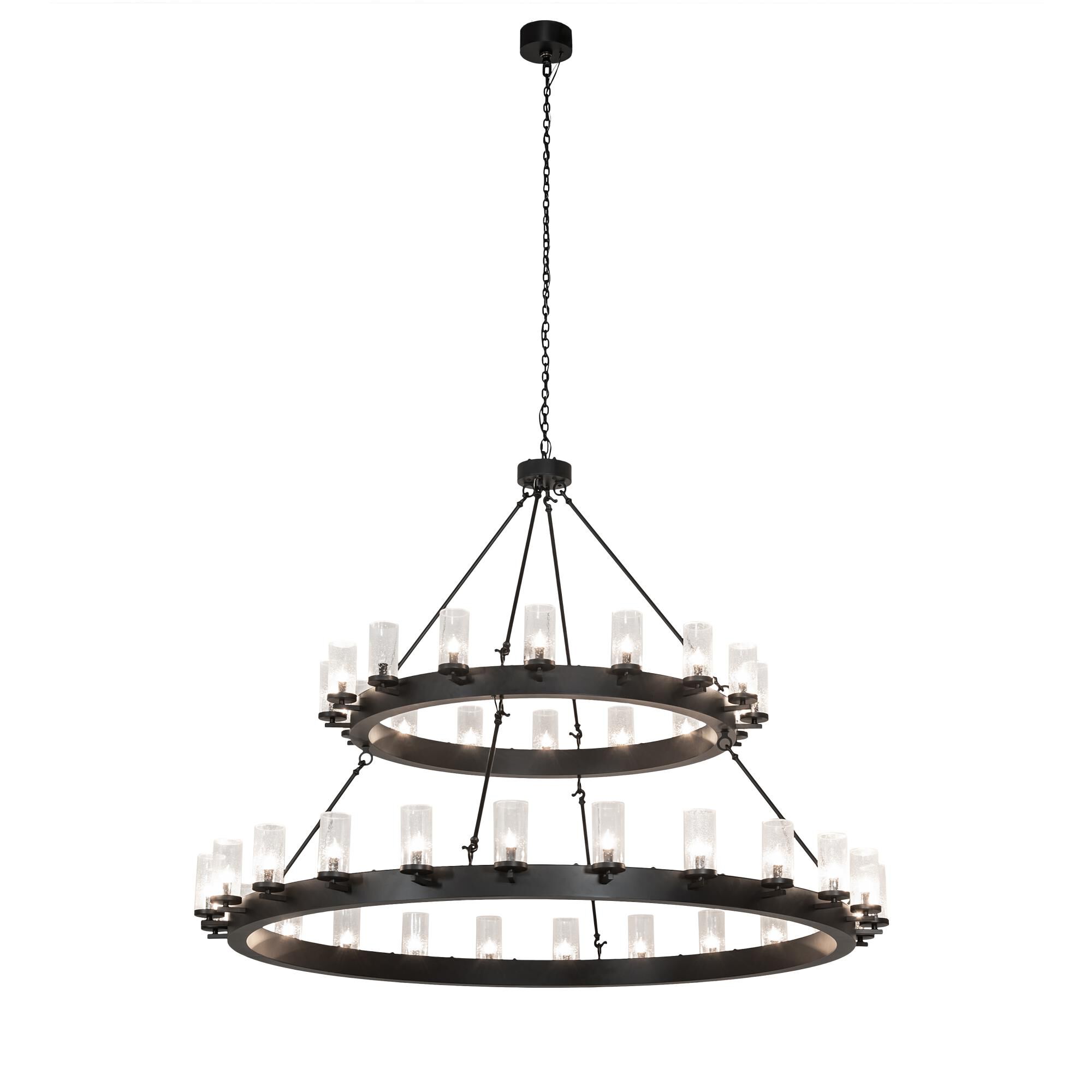 Shown in Crystal finish and Black Metal Finish;Seeded  Or Acrylic glass