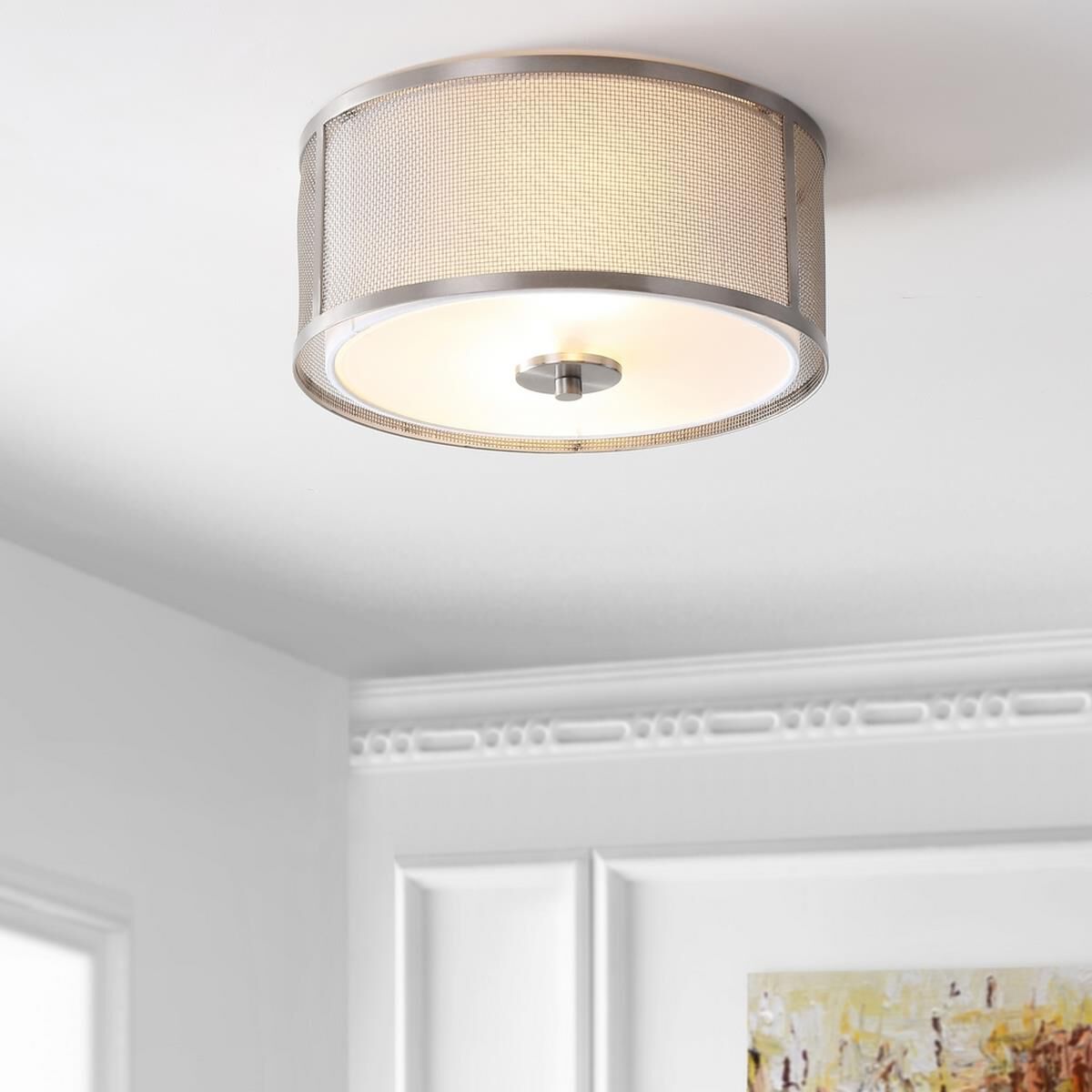 Eldon 12 Inch 2 Light LED Flush Mount by Safavieh