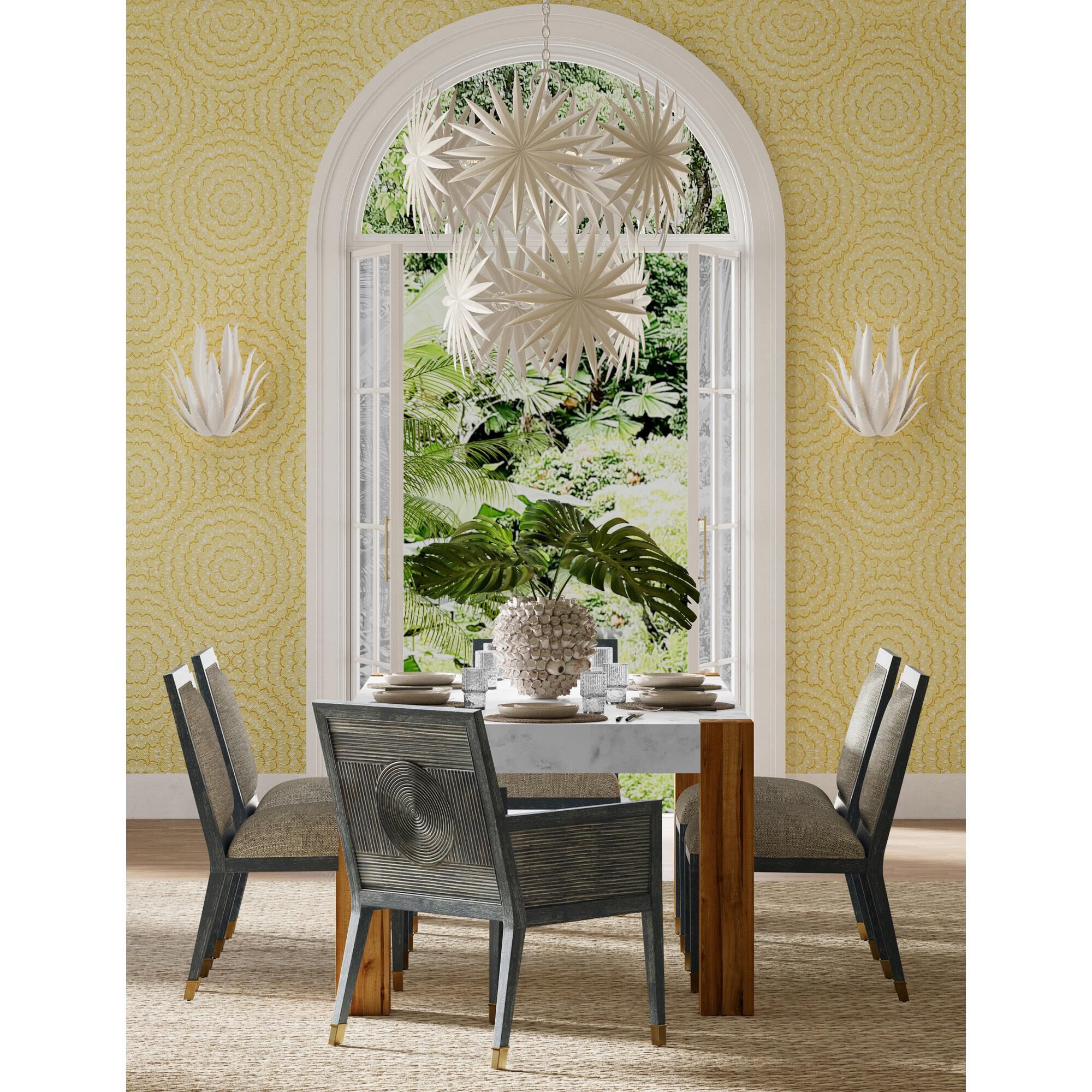 Marjorie Skouras Bismarkia 30 Inch Chandelier by Currey and Company