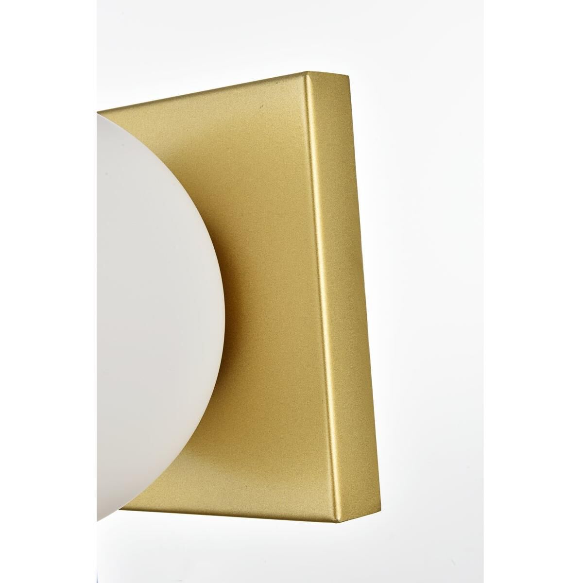 Shown in Brass  finish and Frosted White glass