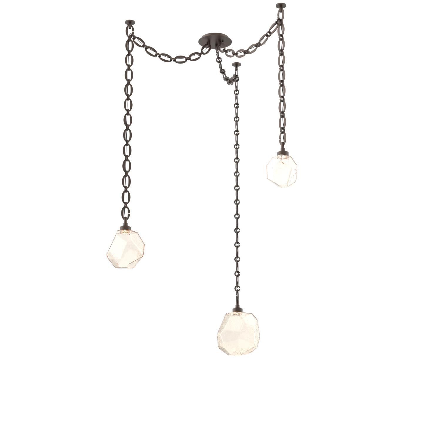 Levi Wilson Gem 17 Inch Multi Pendant Light by Hammerton Studio