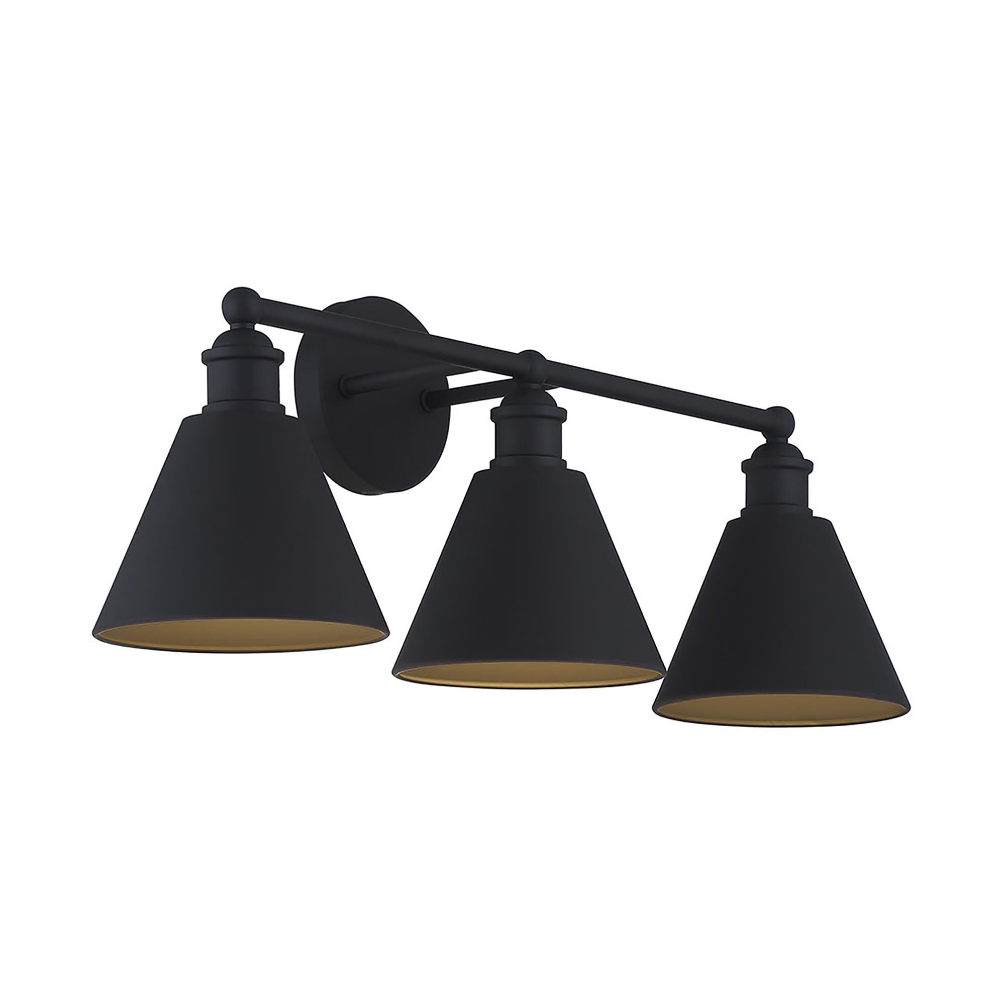 Shown in Matte Black finish and Matte Black Metal shade
