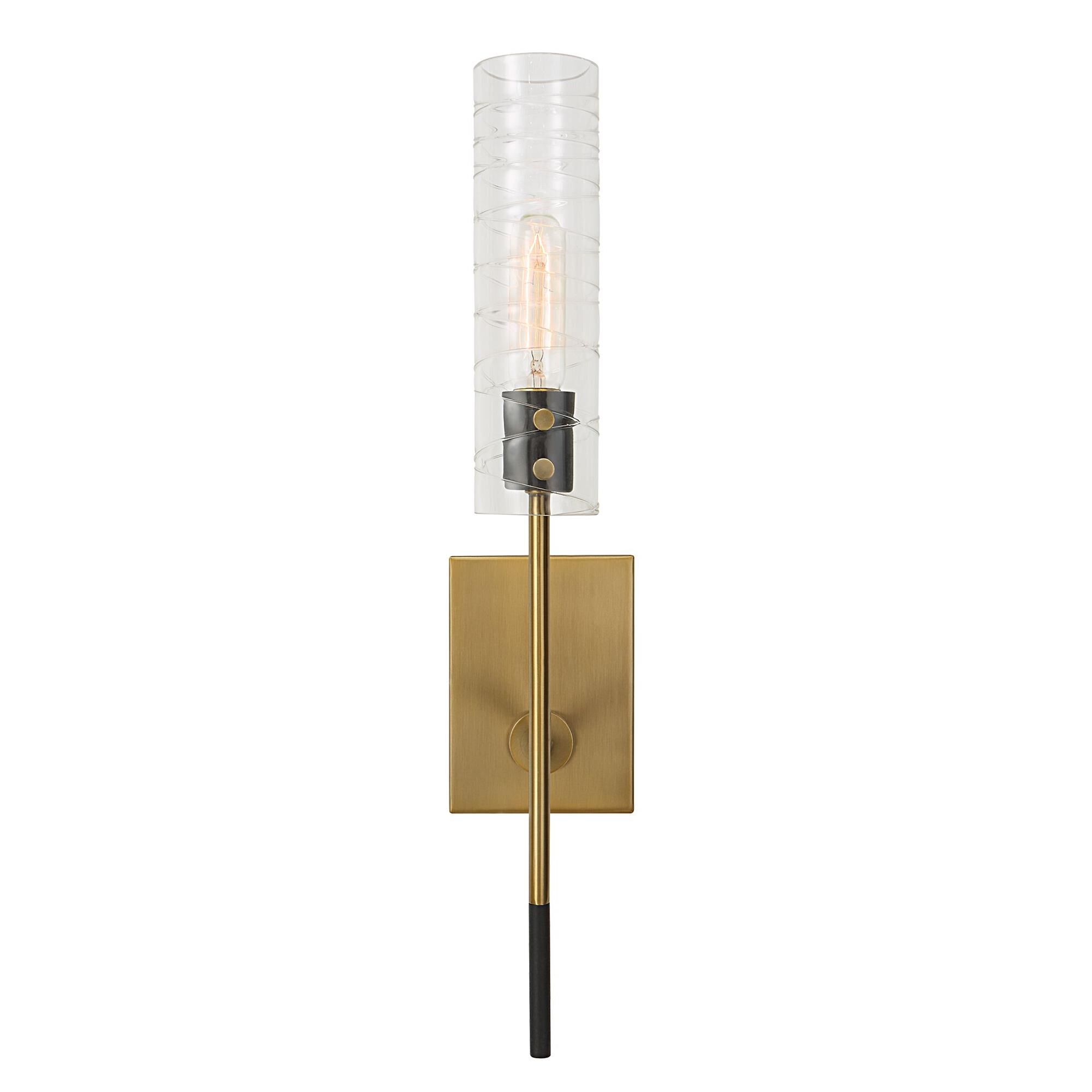 Shown in Textured Black With Antique Brass finish