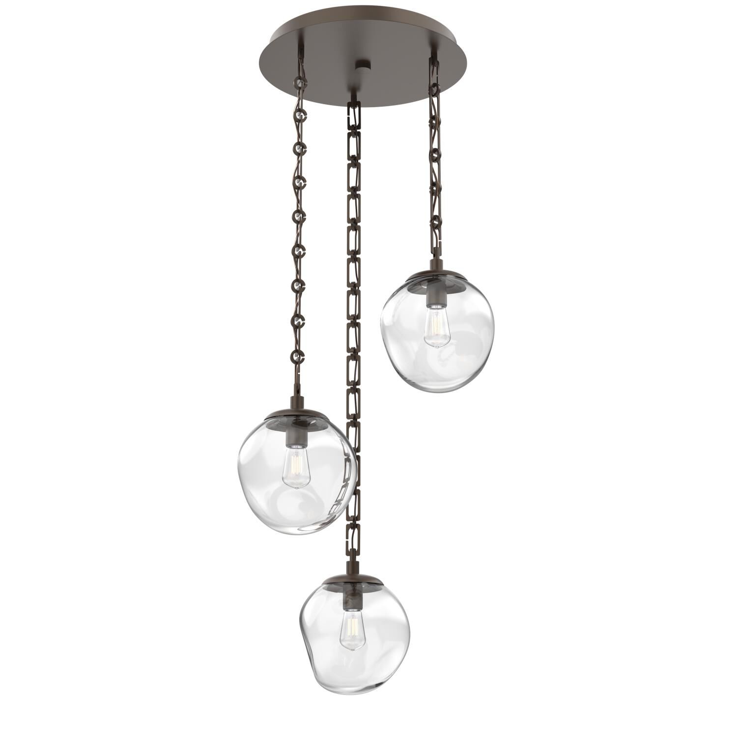 Levi Wilson Aster Bulb 22 Inch Multi Light Pendant by Hammerton Studio