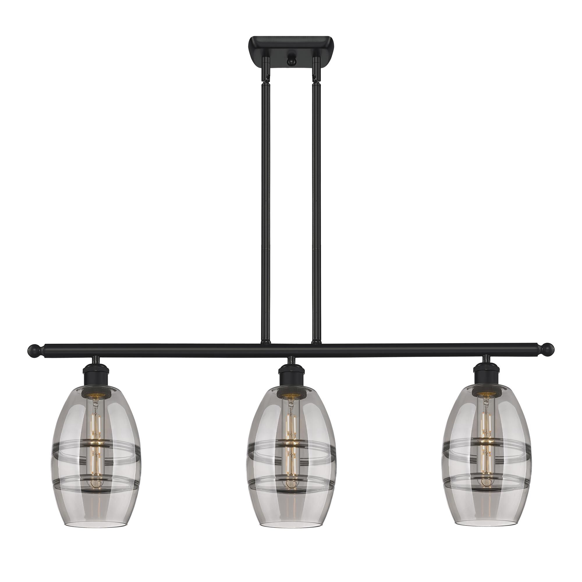 Shown in Matte Black finish and Light Smoke glass