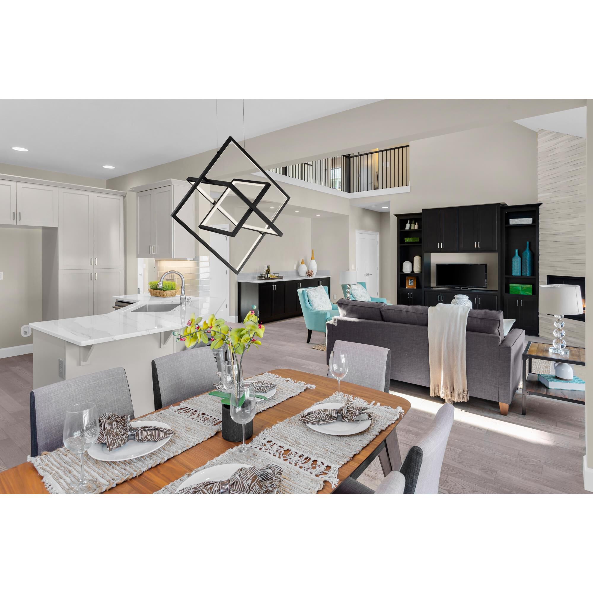 Graymar 28 Inch 3 Light LED Linear Suspension Light by Artcraft