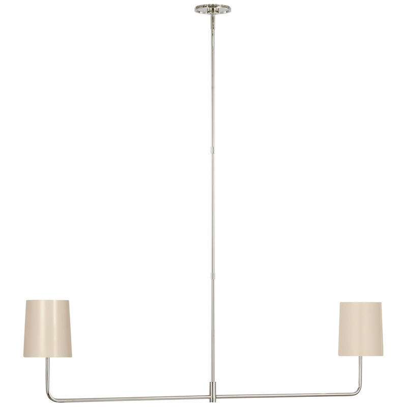 Barbara Barry Go Lightly 54 Inch 2 Light LED Linear Suspension Light by Visual Comfort Signature Collection