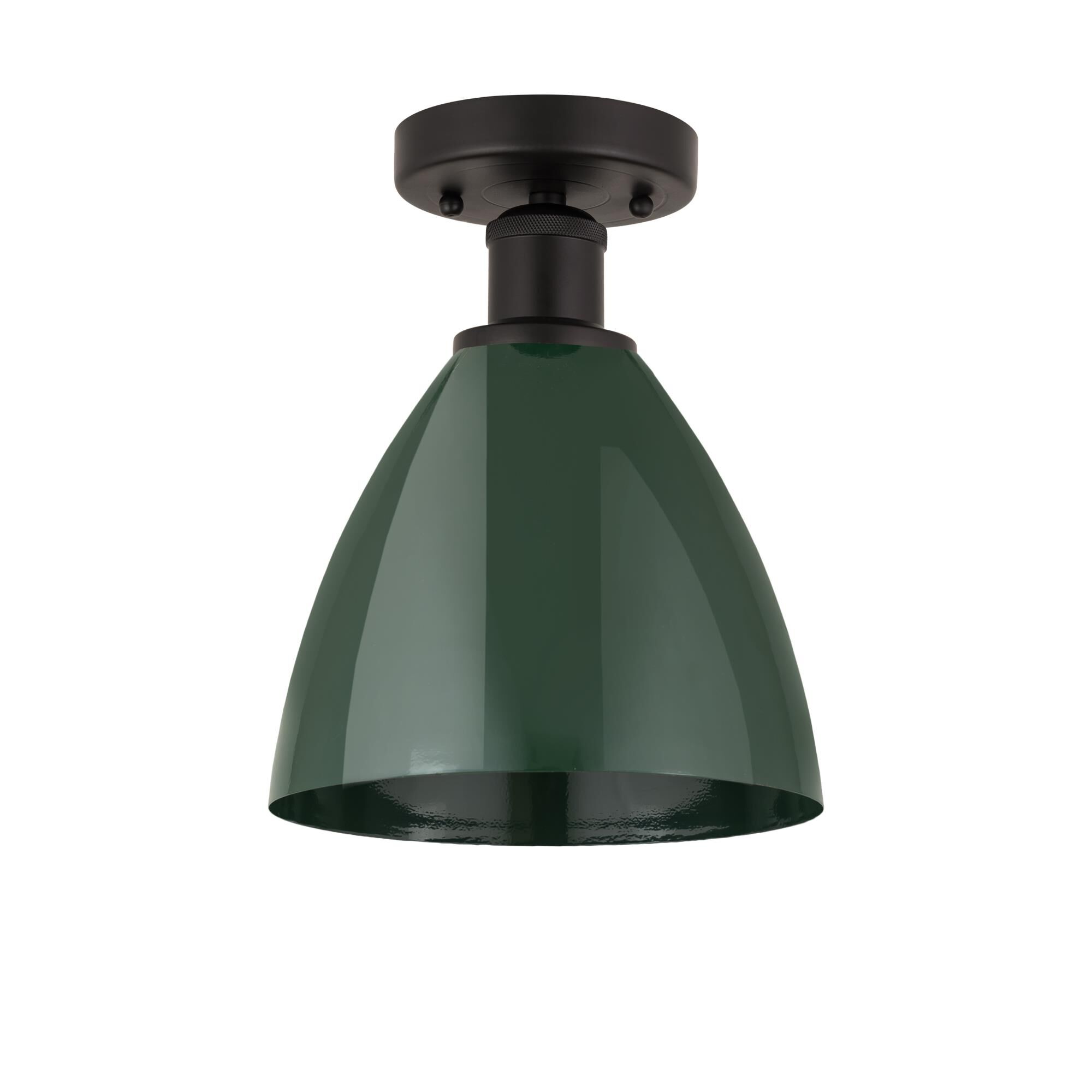 Shown in Oil Rubbed Bronze and Green finish and Green Metal shade