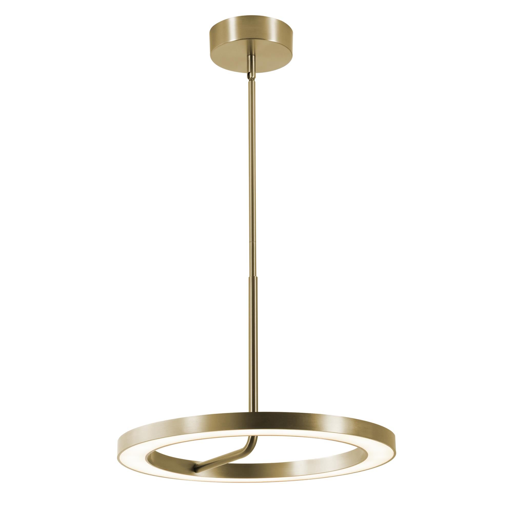 Shown in Light Antique Brass finish and White shade