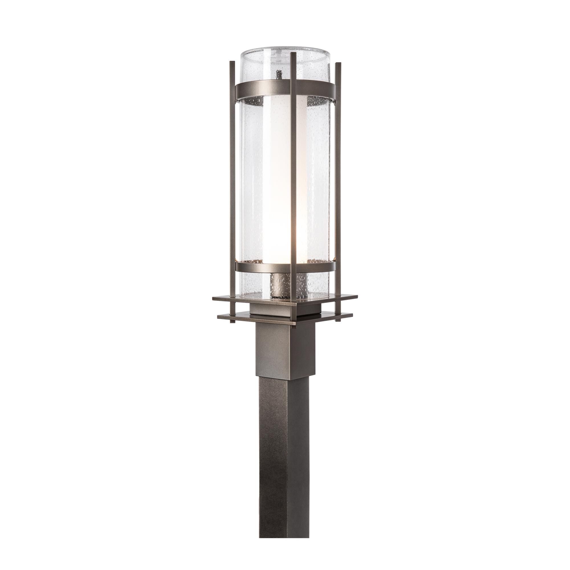 Hubbardton Forge Banded 22 Inch Tall Outdoor Post Lamp