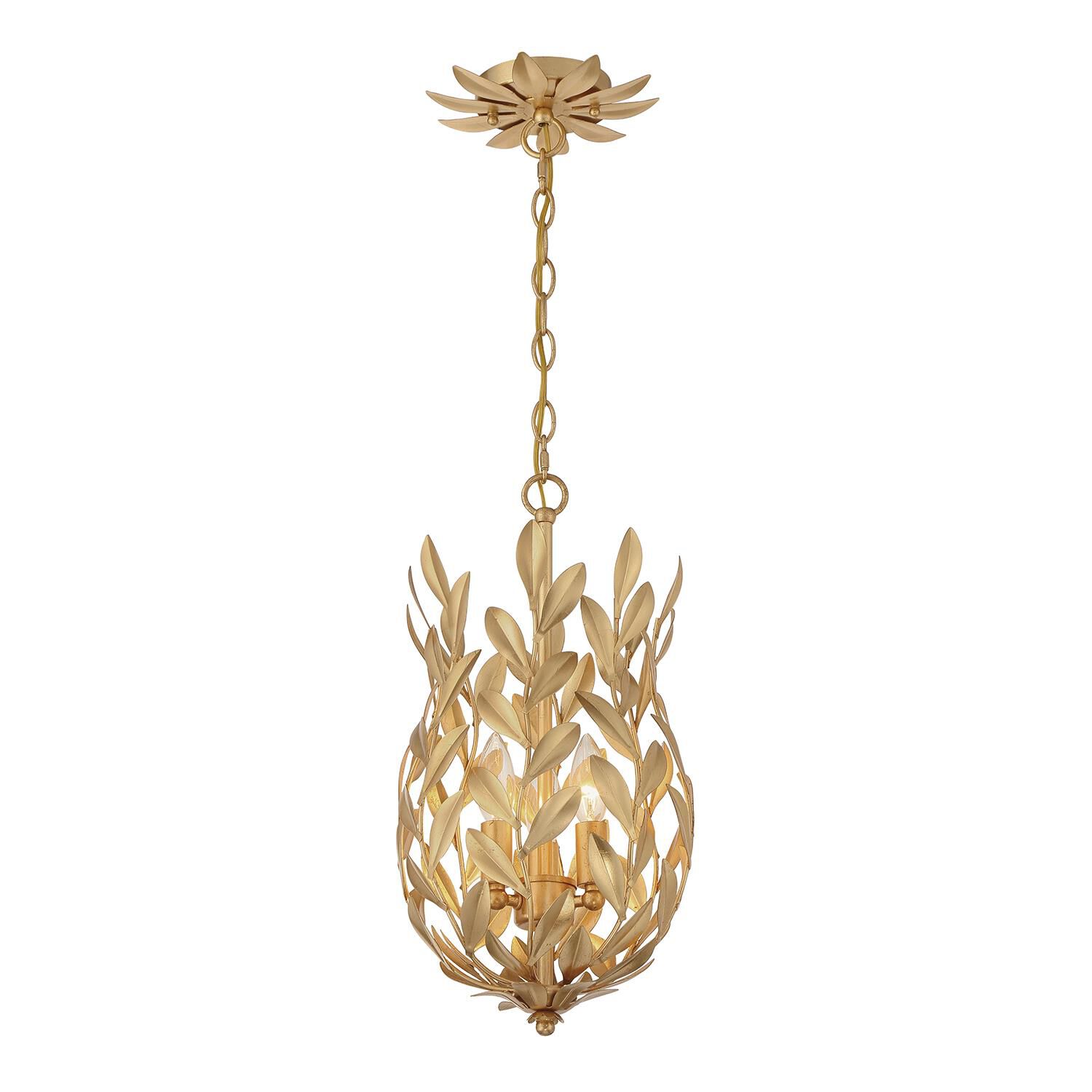 Broche 10 Inch Semi Flush Mount by Crystorama