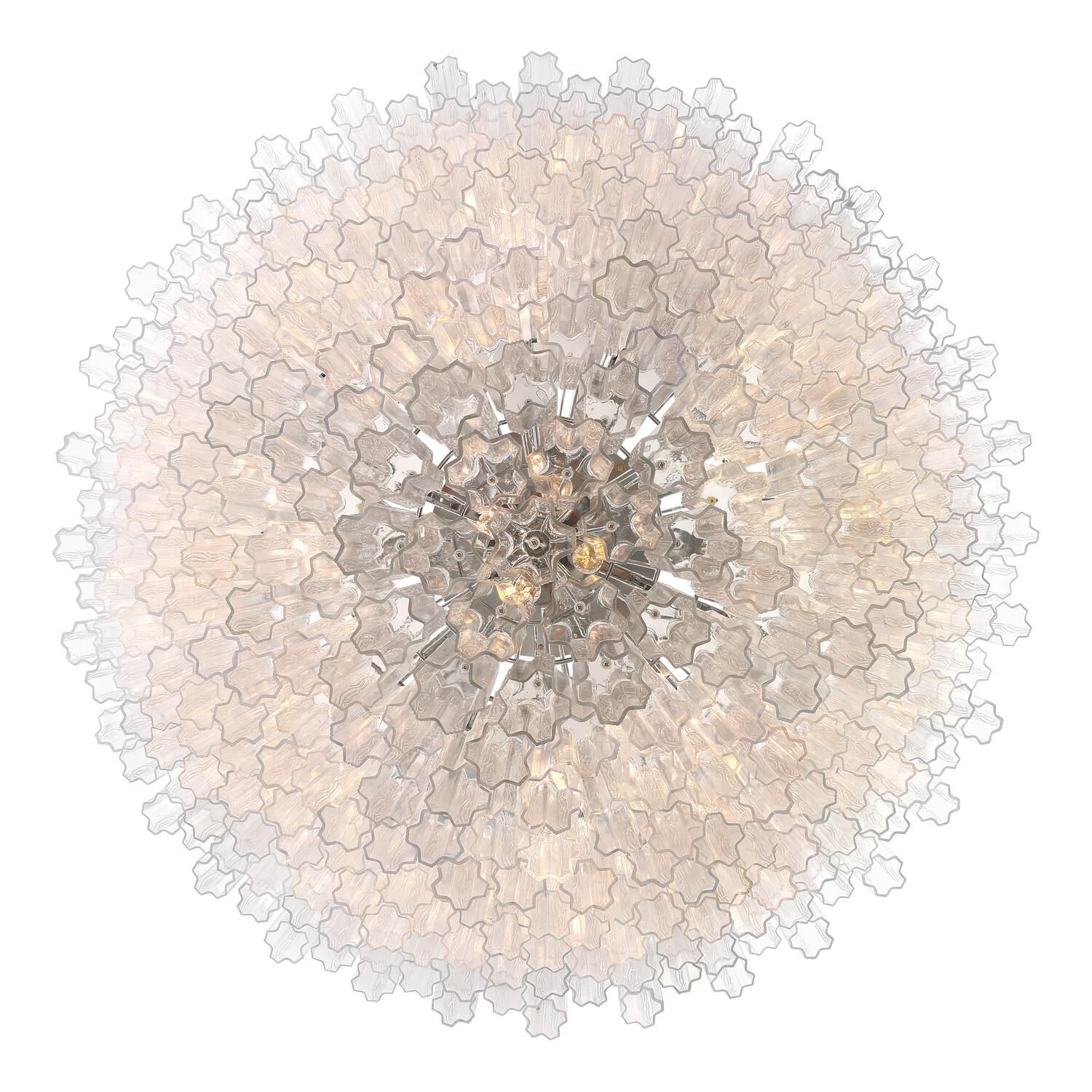 Shown in Polished Chrome finish and Tronchi Glass crystal