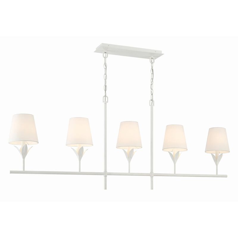 Cypress 14 Inch 5 Light Linear Suspension Light by Crystorama