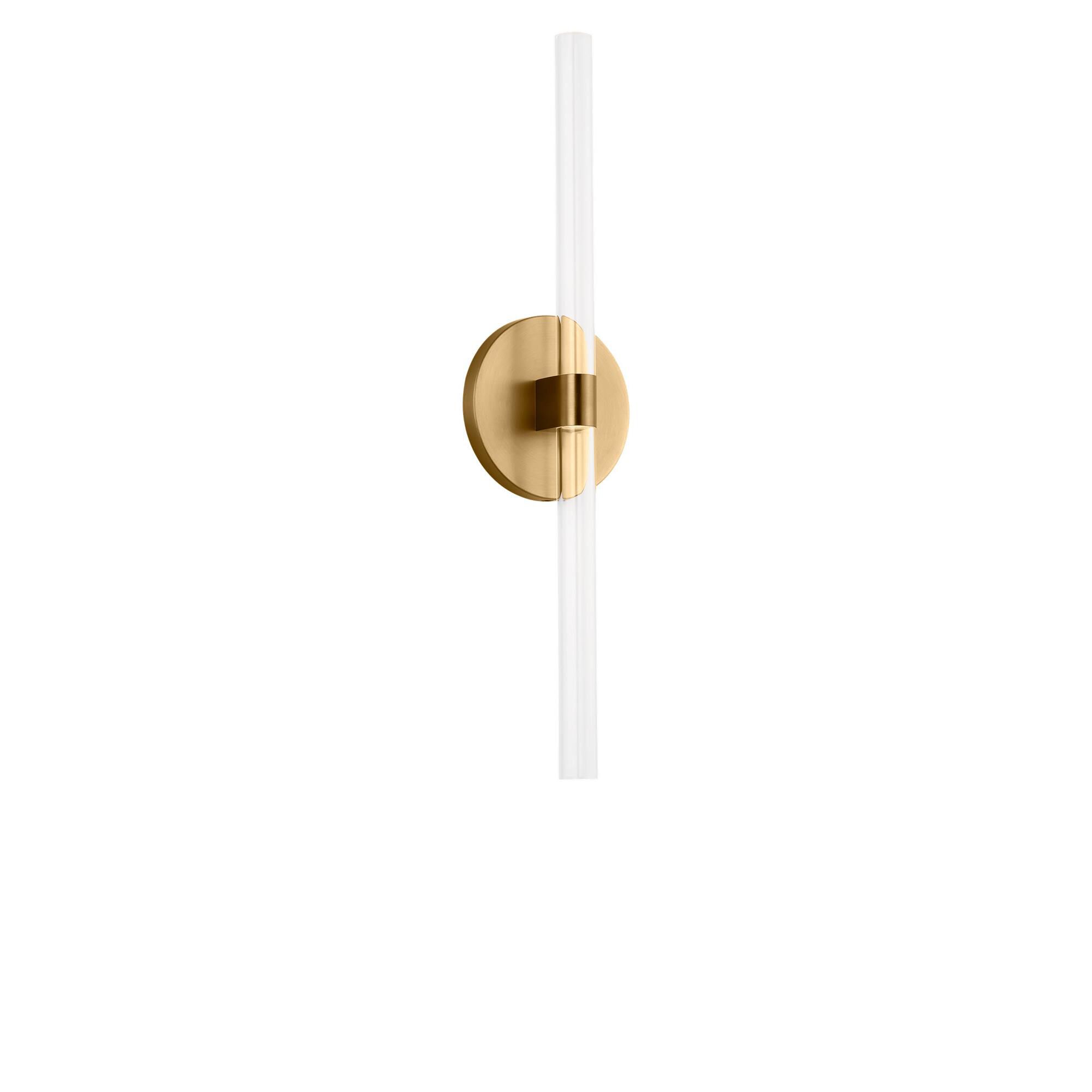 Shown in Burnished Brass finish and Clear Polycarbonate Lens shade