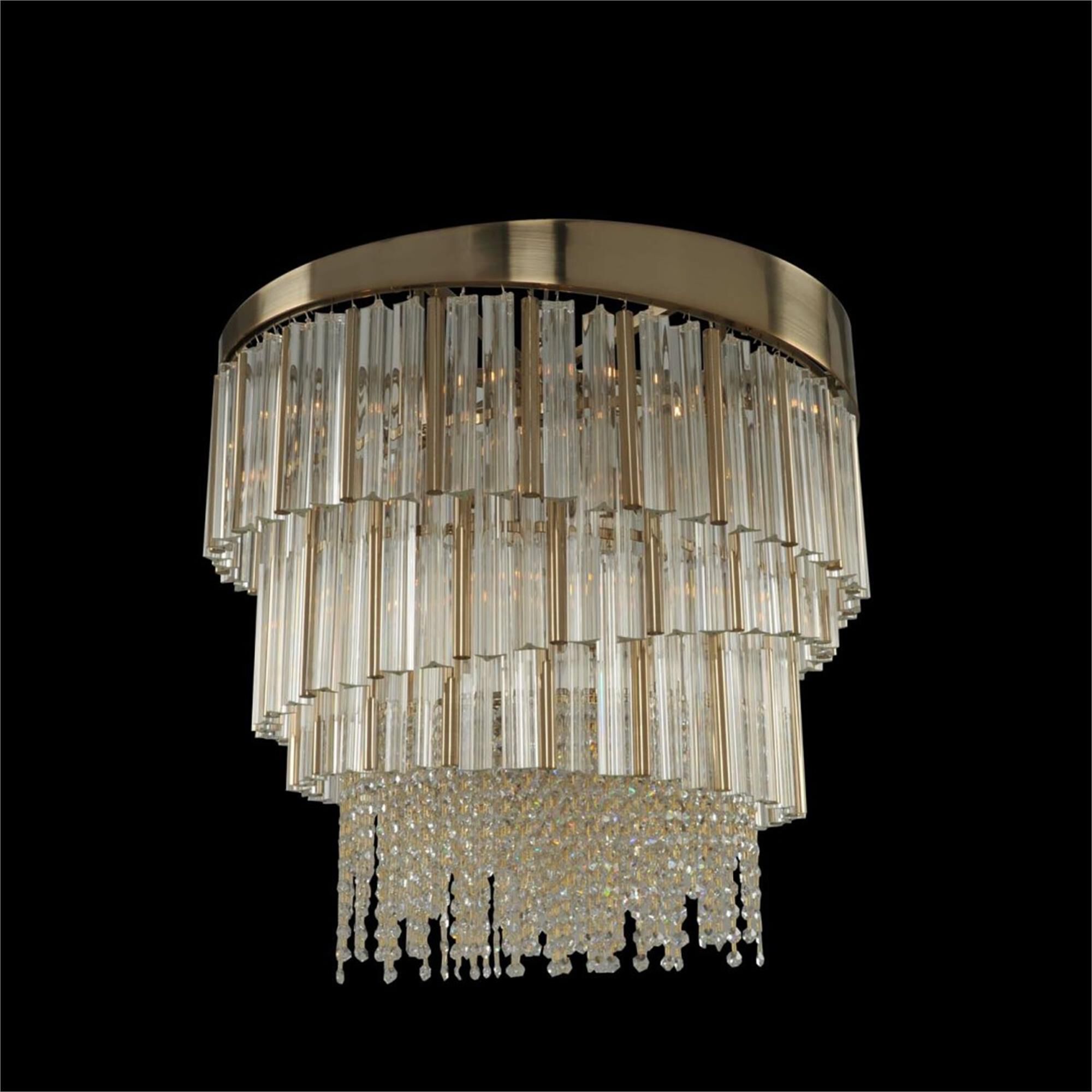 Espirali 27 Inch 9 Light Flush Mount,