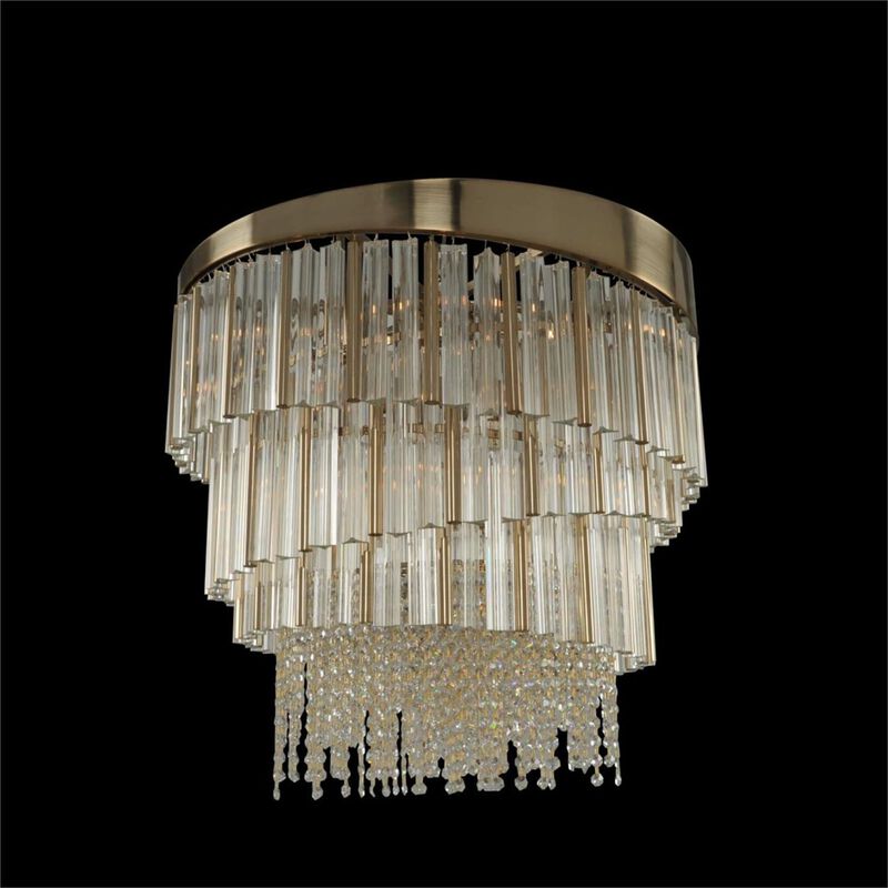 Espirali 27 Inch 9 Light Flush Mount by Allegri