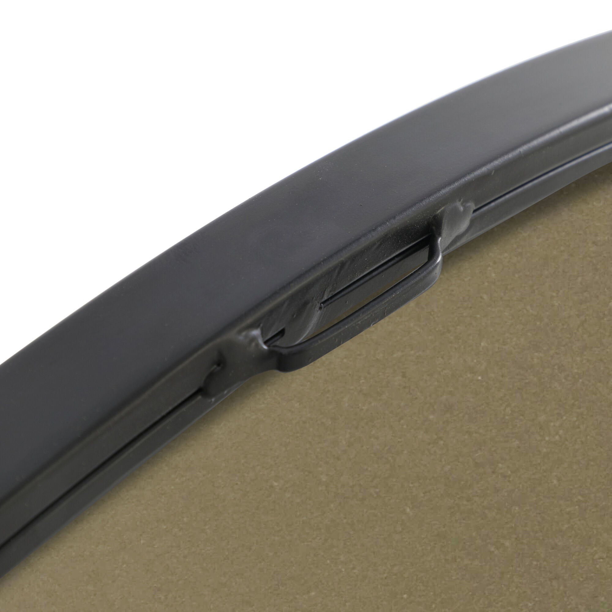 Shown in Black finish and Clear Mirror Beveled glass