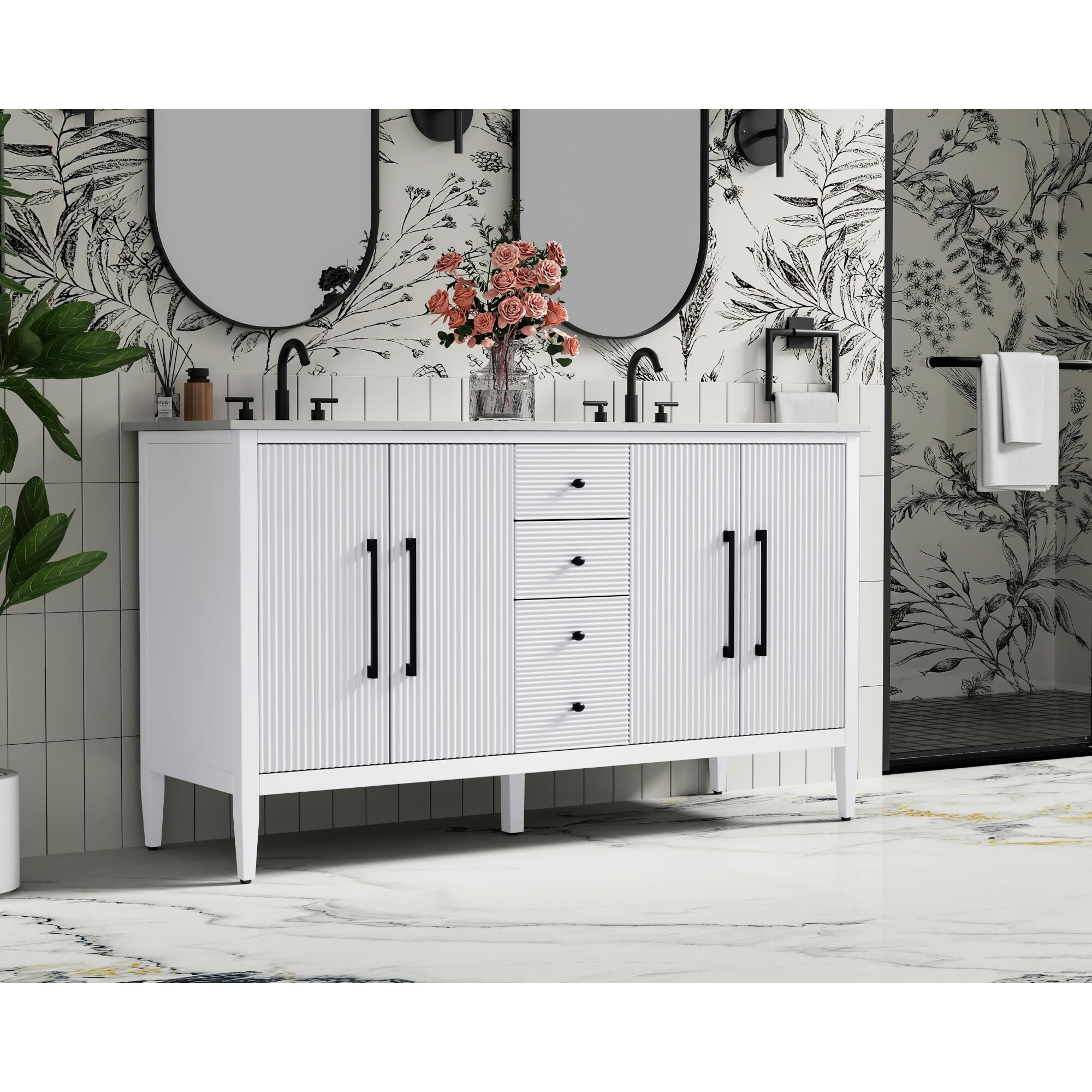 Blakely 60 Inch Bath Vanity by Elegant Dcor