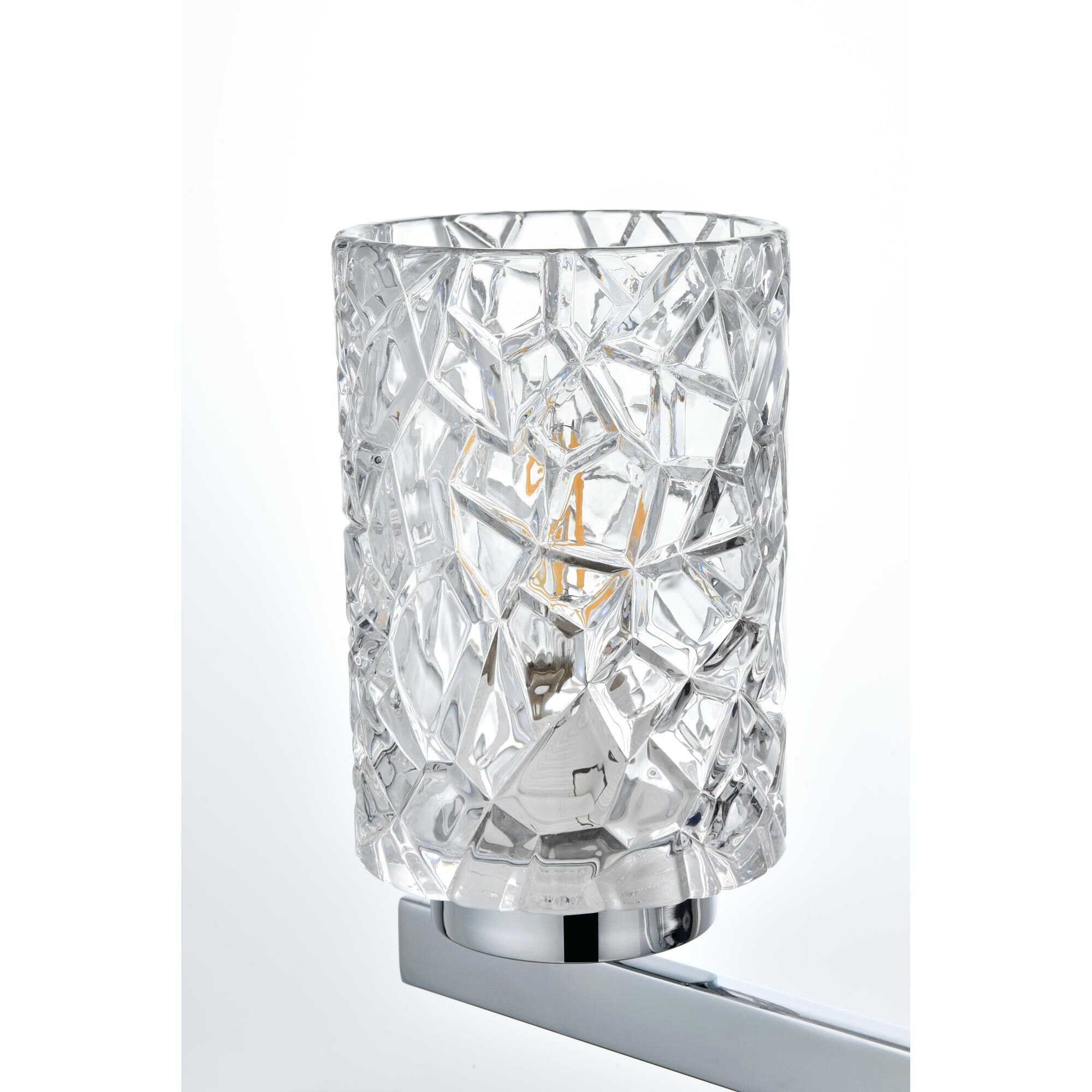 Shown in Chrome And Clear finish