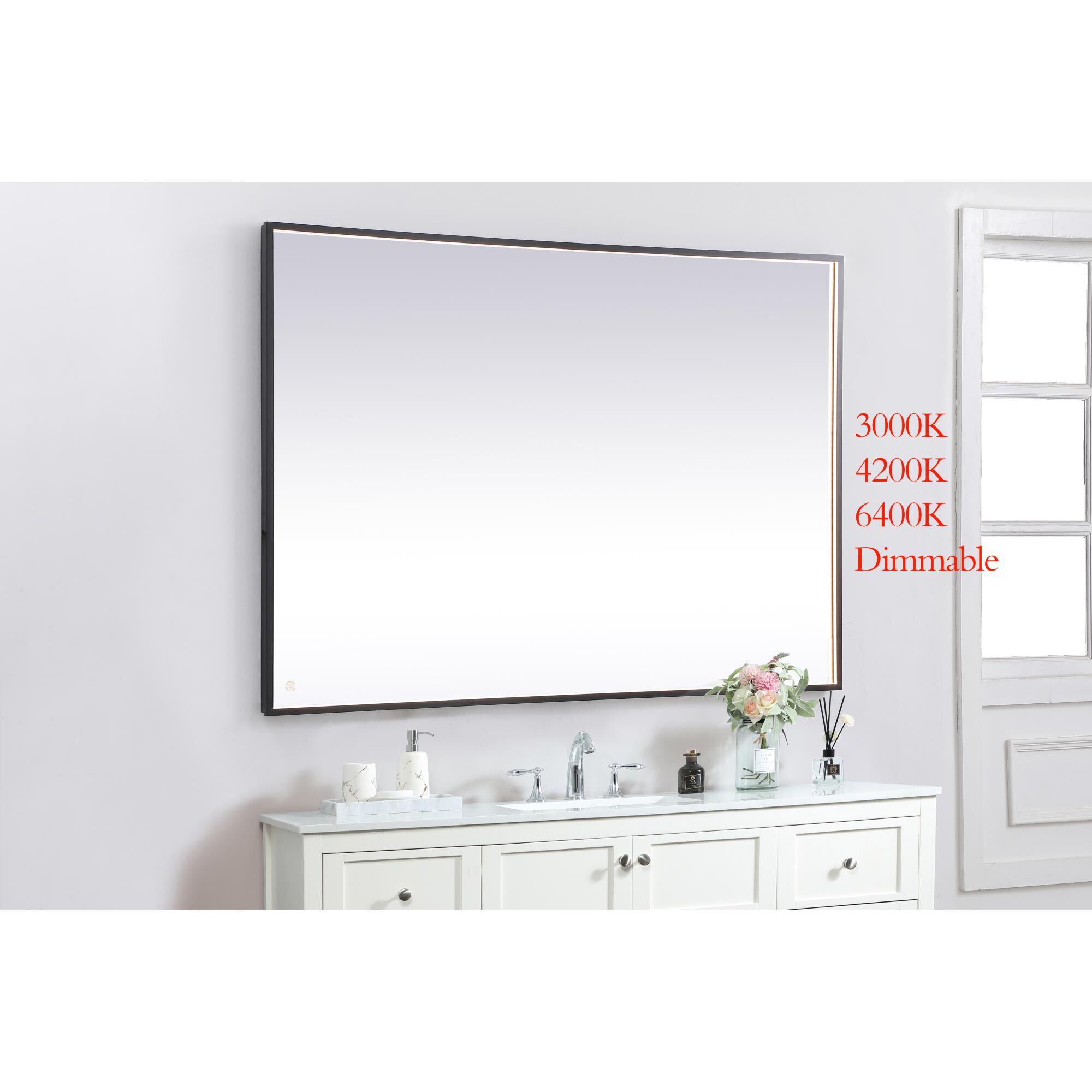 Pier LED Lighted Mirror by Elegant Decor