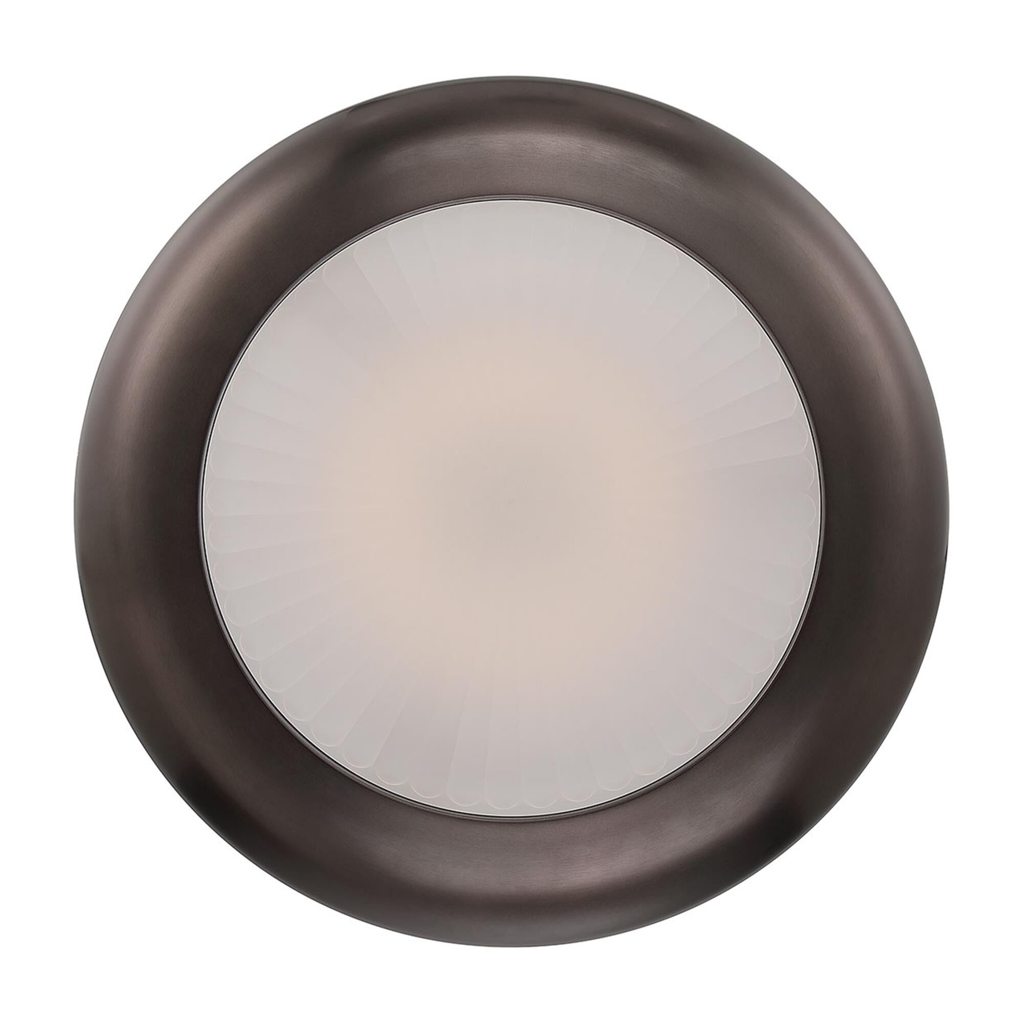 Shown in Harlow Bronze finish and Etched glass