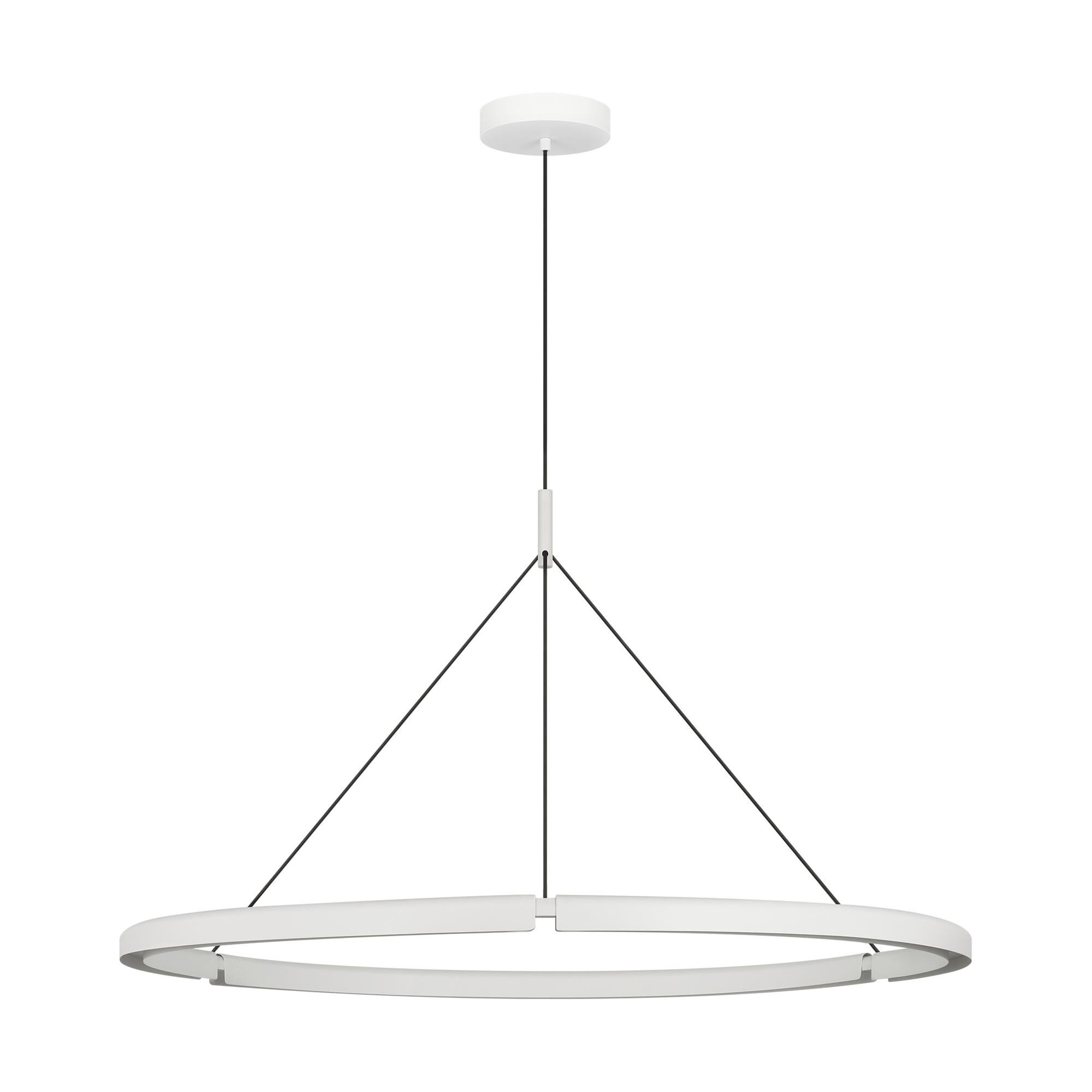 Shown in Matte White finish and Aluminum shade