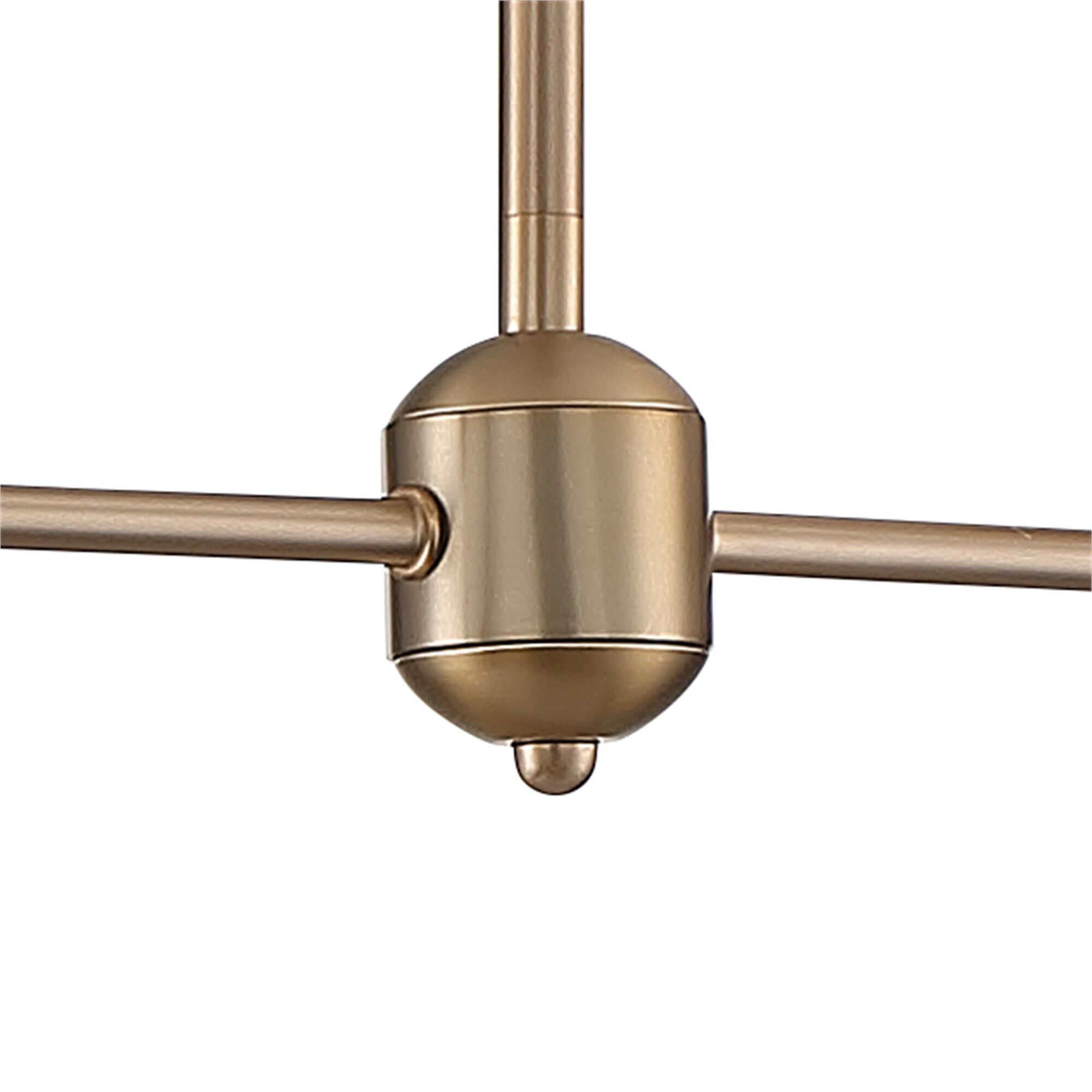 Shown in Vibrant Gold finish and Glass glass and White shade