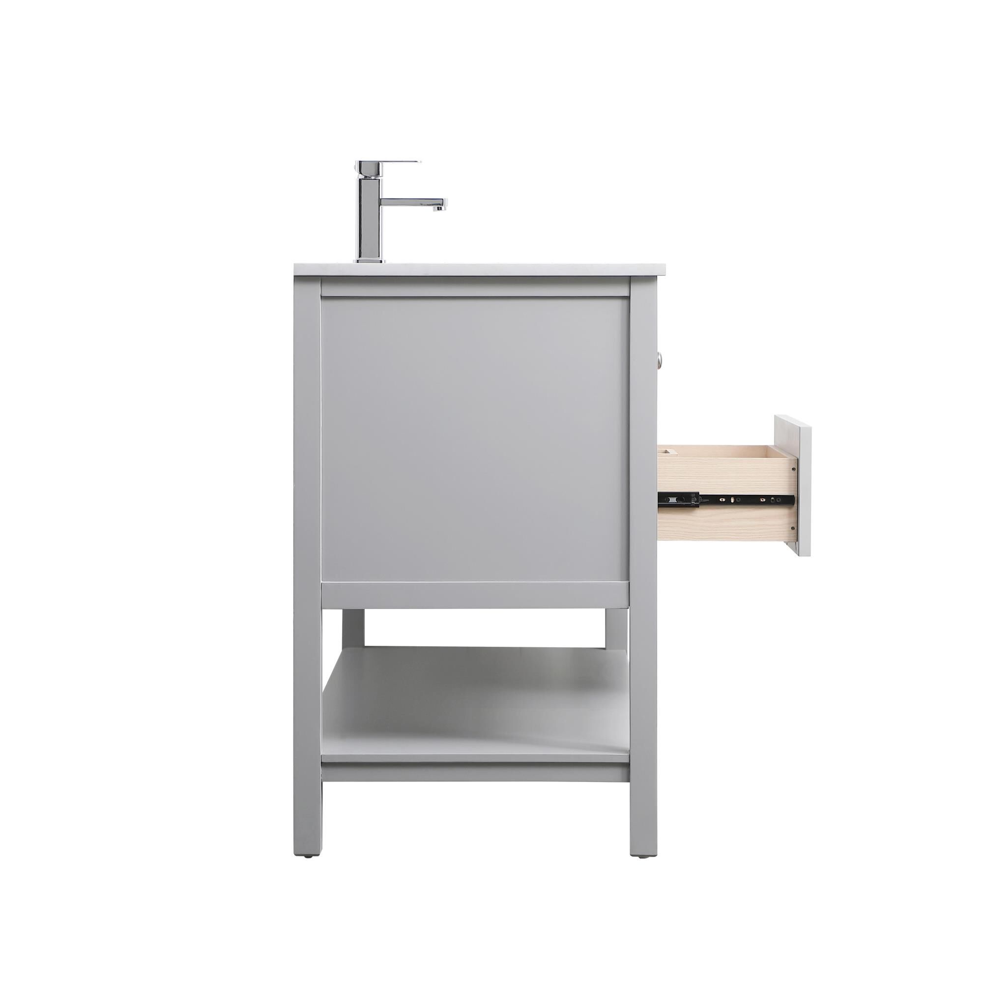 Shown in Grey finish