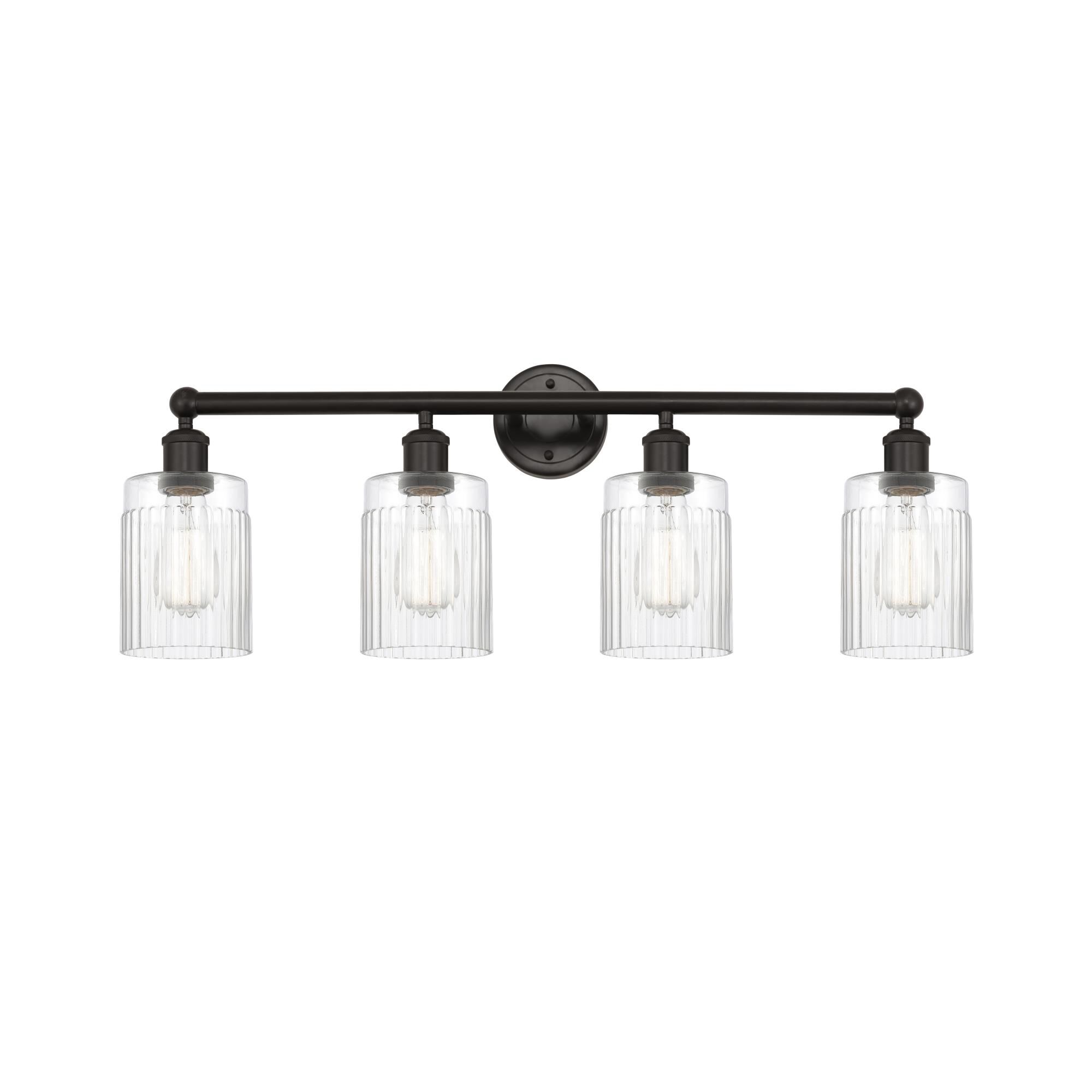 Shown in Oil Rubbed Bronze, Clear finish and Clear glass and Clear Glass shade