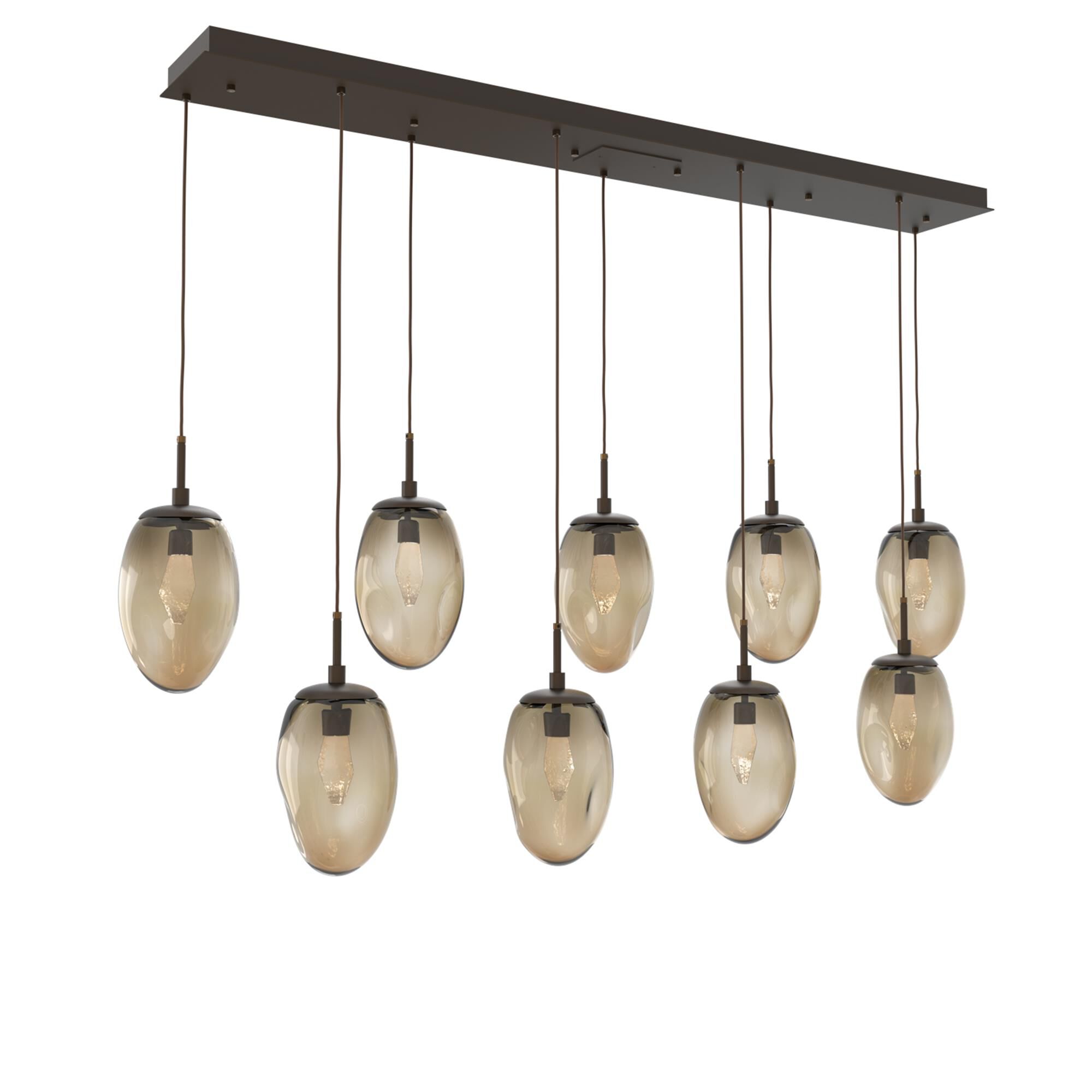 Shown in Flat Bronze finish and Geo Inner Bronze Outer glass