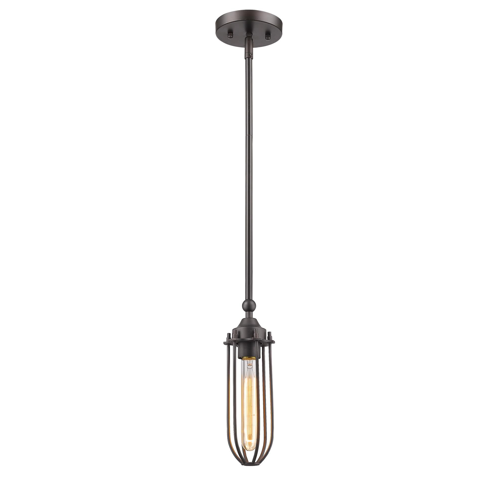 Shown in Oil Rubbed Bronze finish and -- glass and -- shade