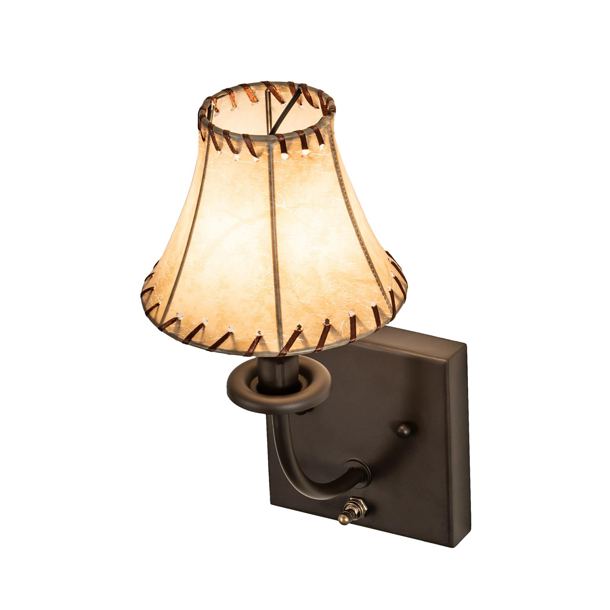 Shown in Oil Rubbed Bronze finish and Beige glass