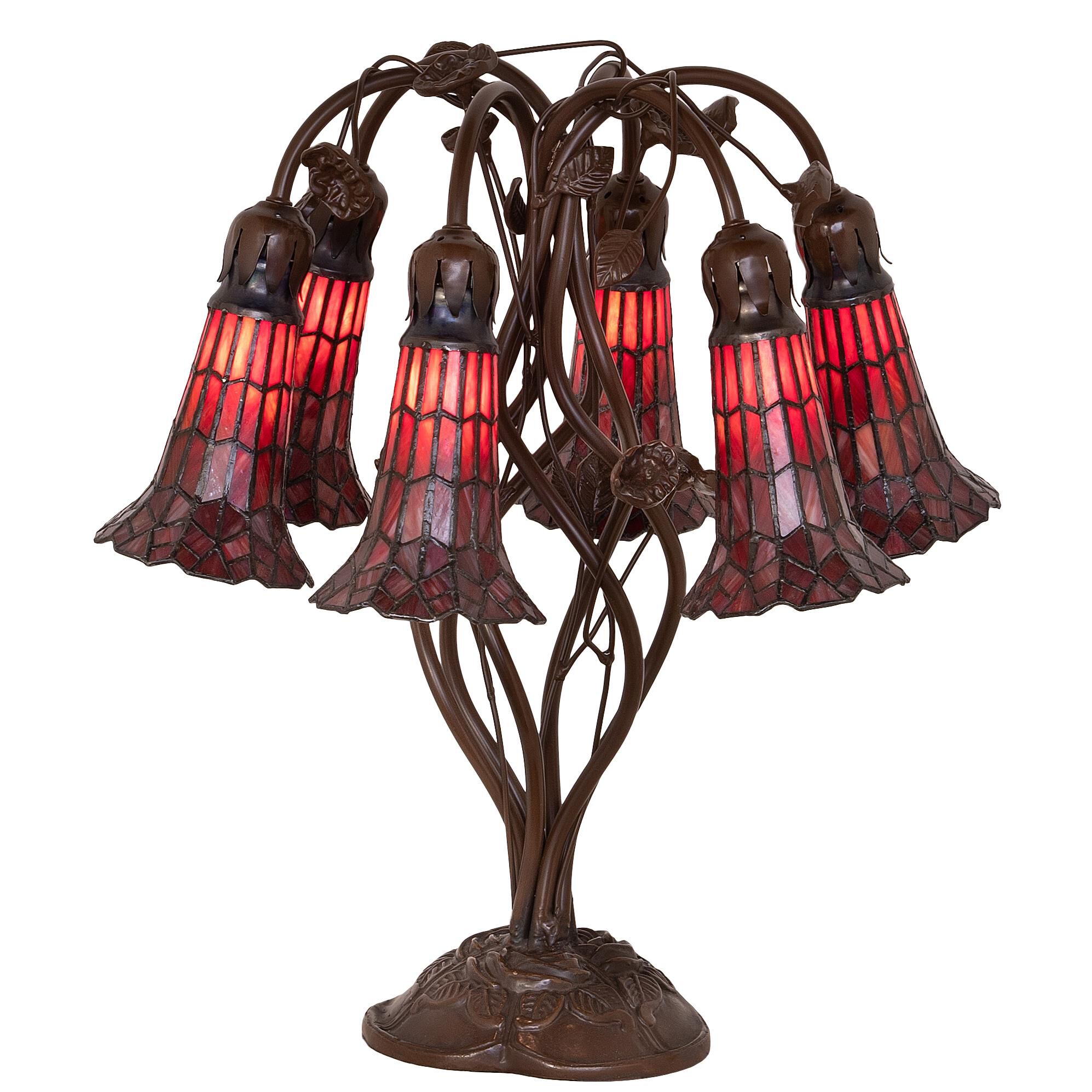 Stained Glass Pond Lily 18 Inch Table Lamp by Meyda Lighting