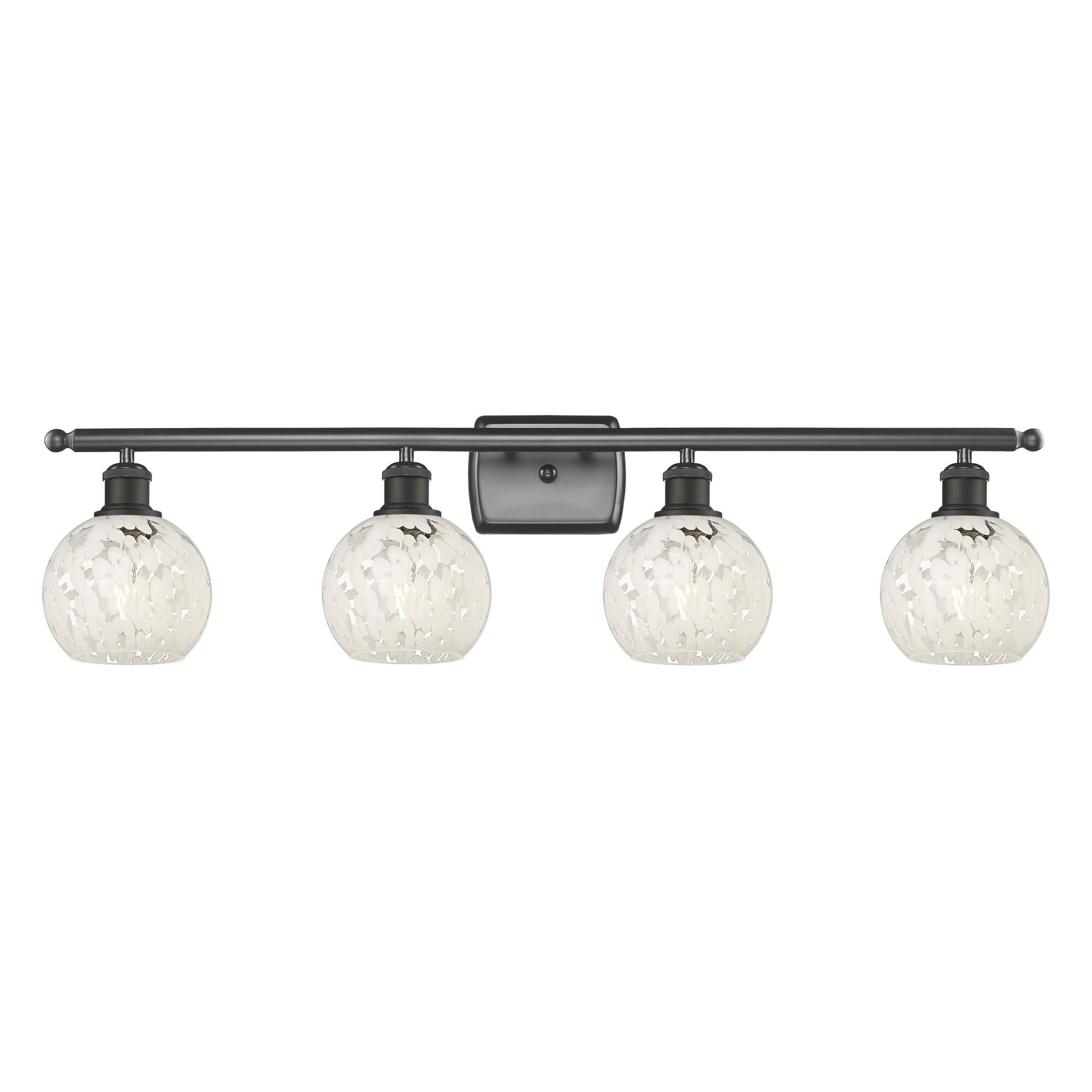 Bruno Marashlian White Mouchette 36 Inch Bath Vanity Light by Innovations Lighting