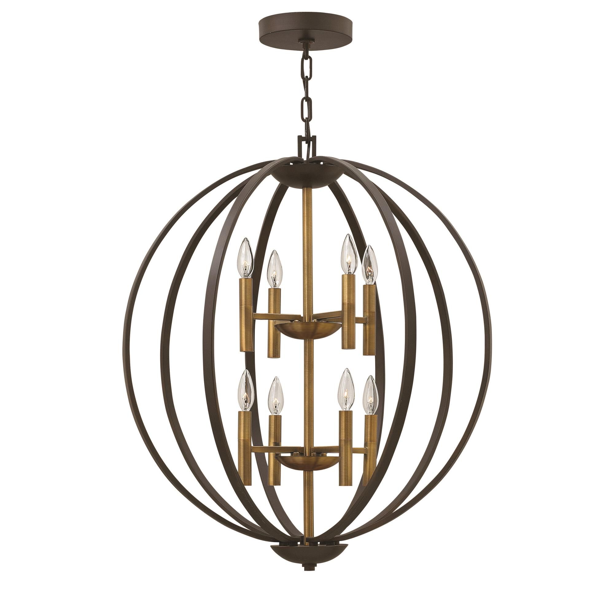 Euclid 28 Inch 8 Light Chandelier by Hinkley Lighting
